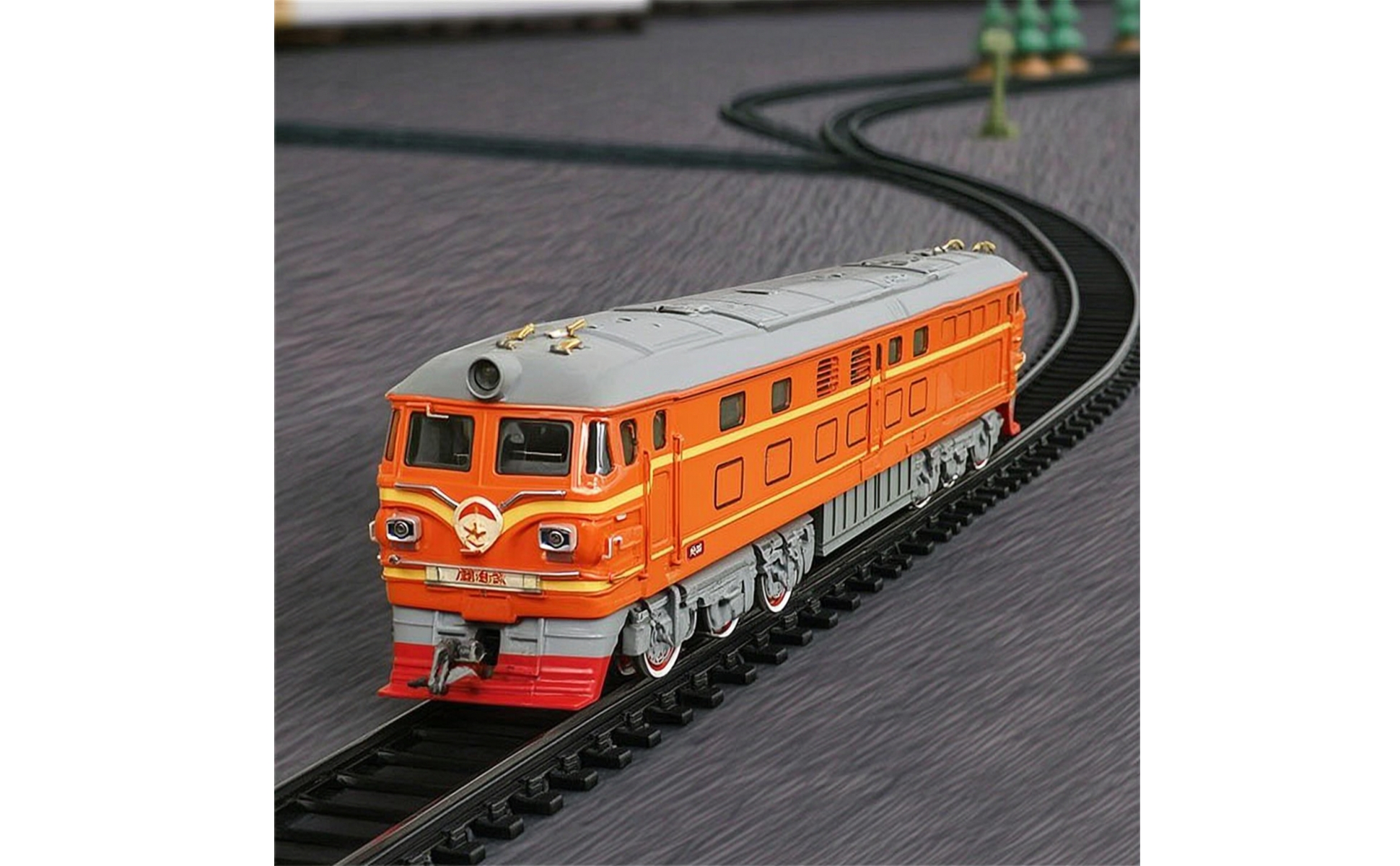 Set Trenino Elettrico Realistico Trenino con Binari in Miniatura per Bambini