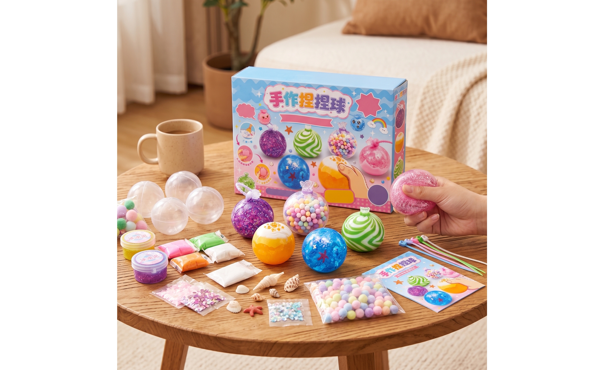 DIY Press Ball Kit Customizable Squishy Making Kit Sensory for Children