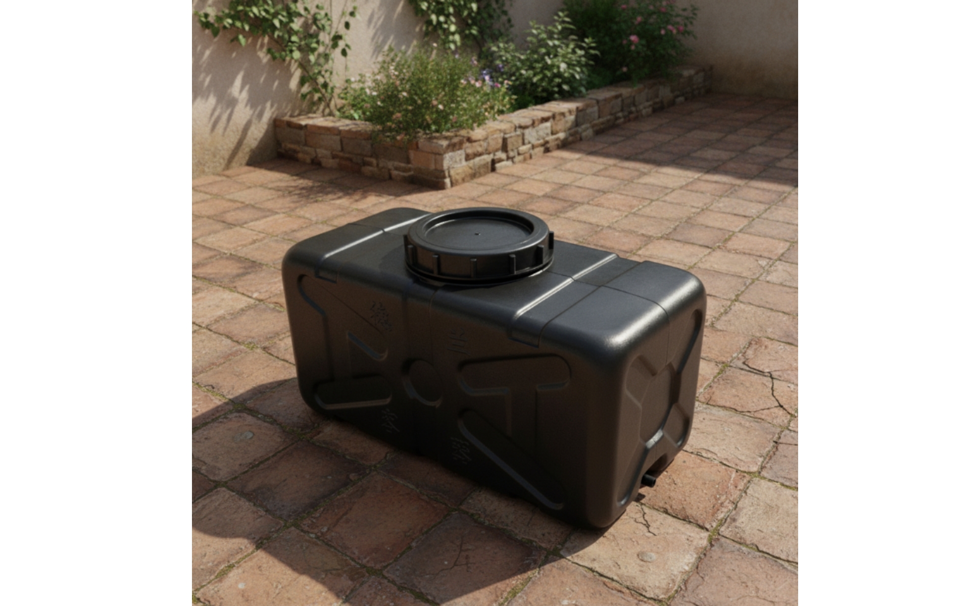 Solar Heated Water Tank Rectangular Solar Water Tank Outdoor for Camping