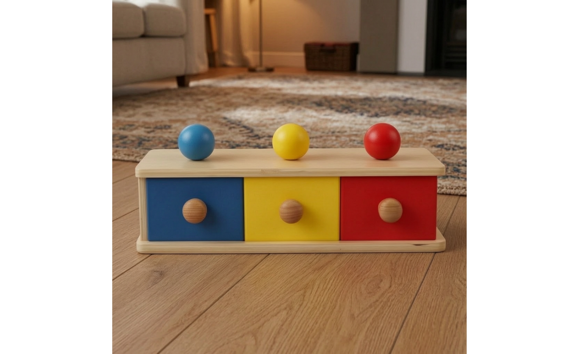 Child-Centered Drawer Box Early Learning Object Permanence Box Hand-Eye