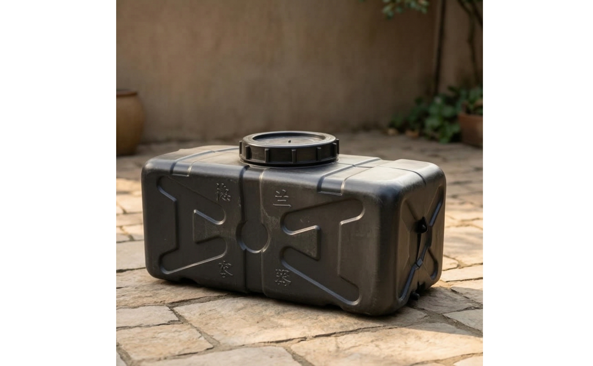 Solar Heated Water Tank Rectangular Solar Water Tank Outdoor for Camping