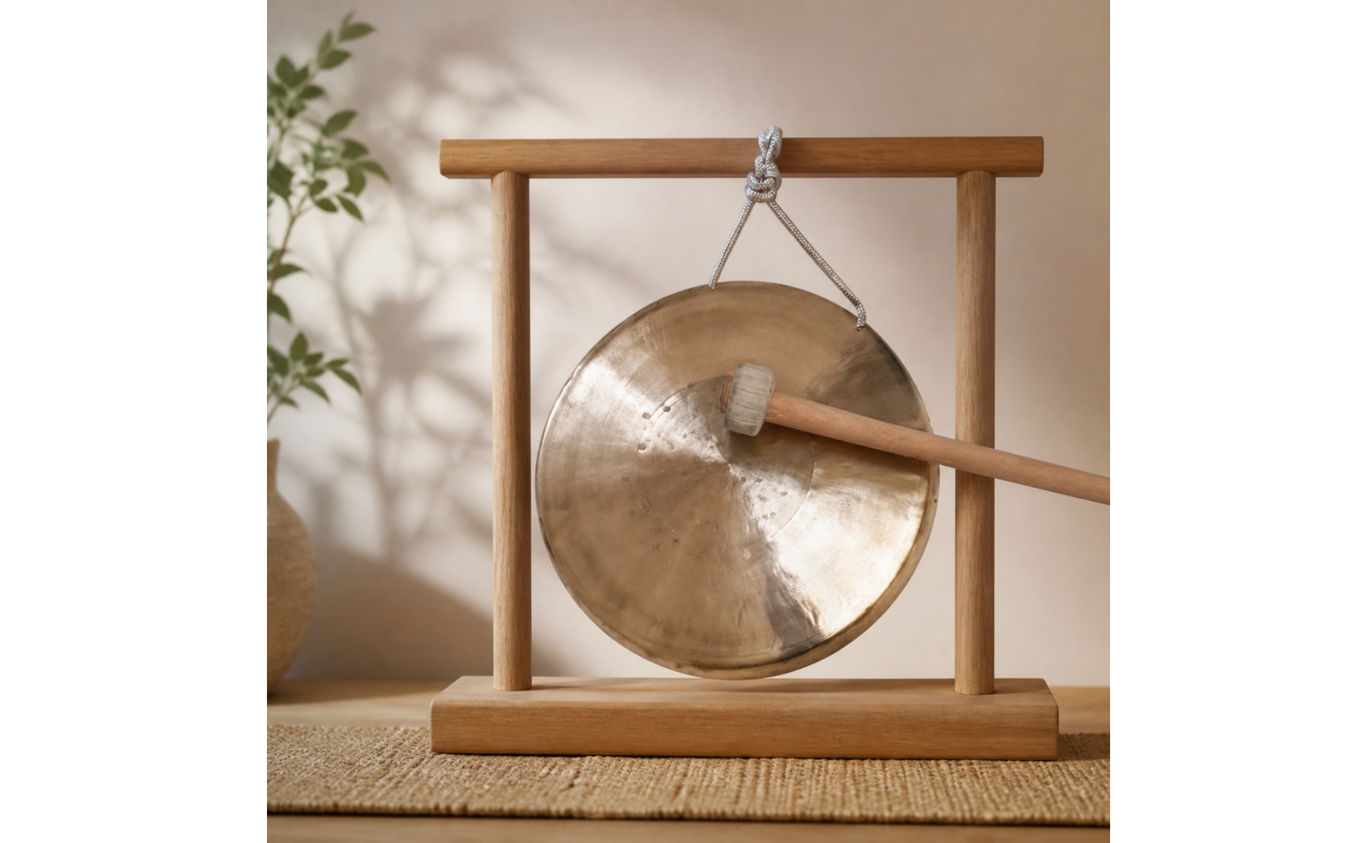 Copper Gong Traditional Gong Handmade for Rehearsal, Classroom, Performers