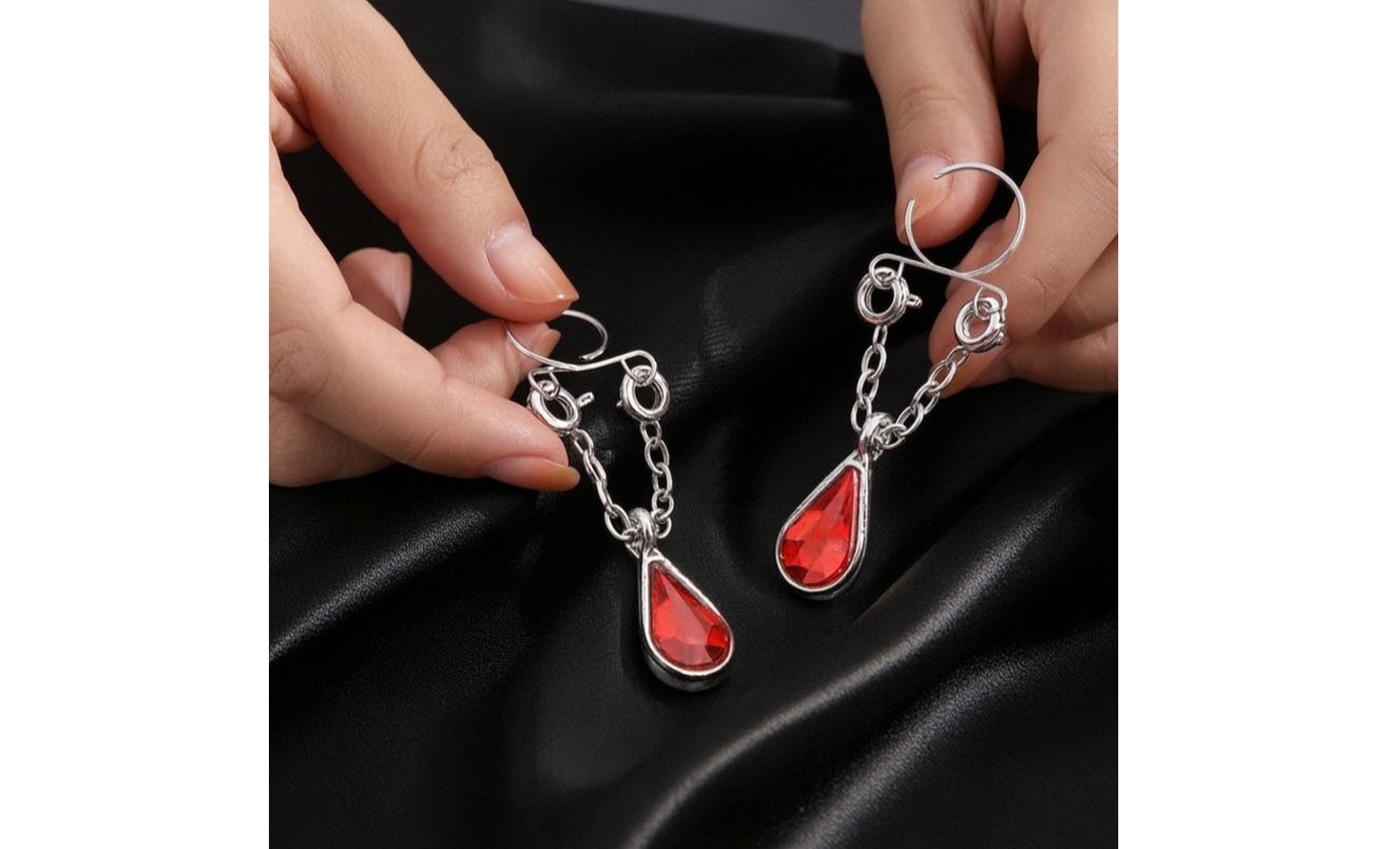 nippelpiercing mit anhänger verstellbar nippelpiercing rötlich für alltag