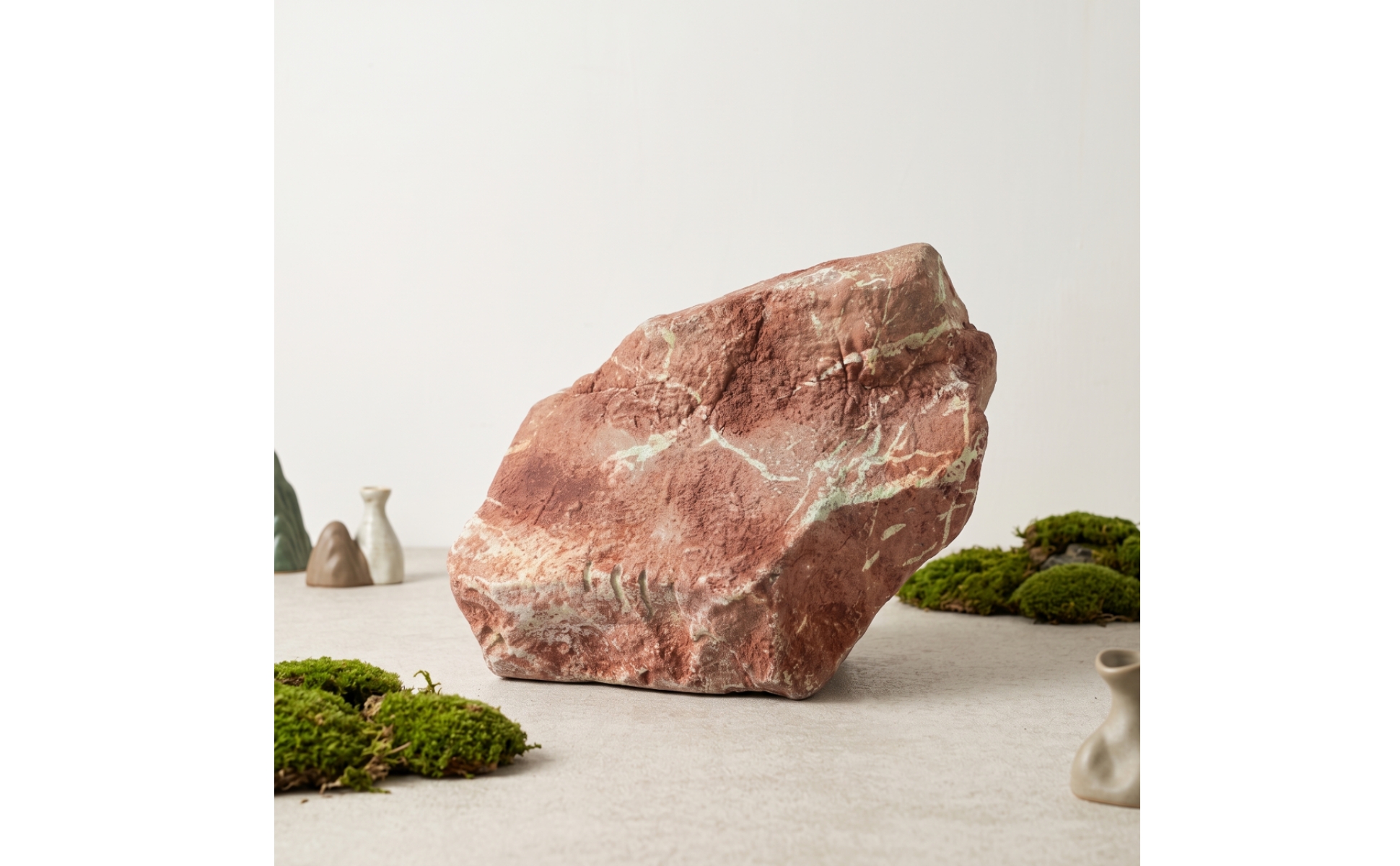 Artificial Faux Stone Rock Lightweight Rock Prop Realistic for Garden, Courtyard