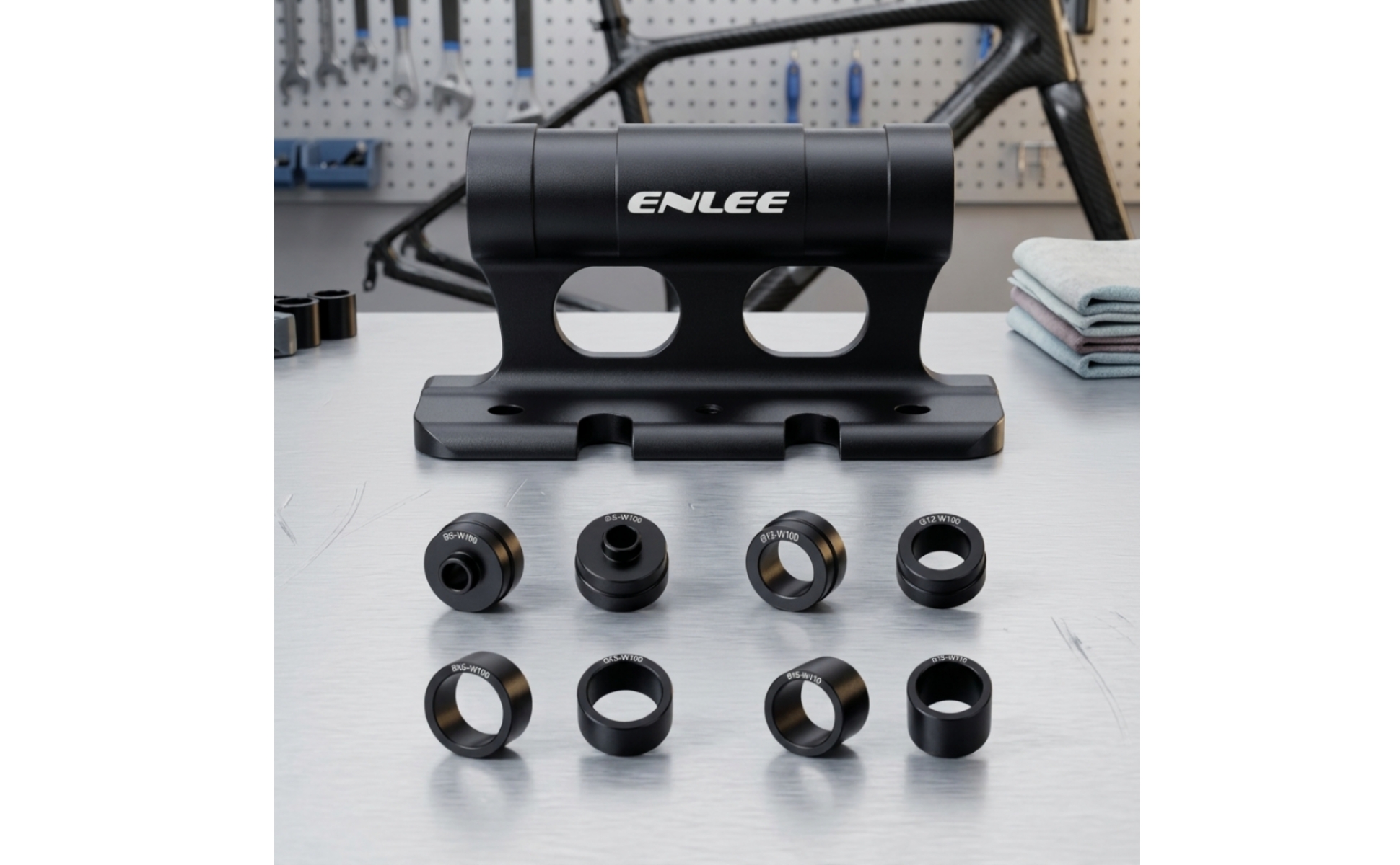 Cycle Fork Mount with Adapters Vibration-Resistant for Car Transport, Cyclists