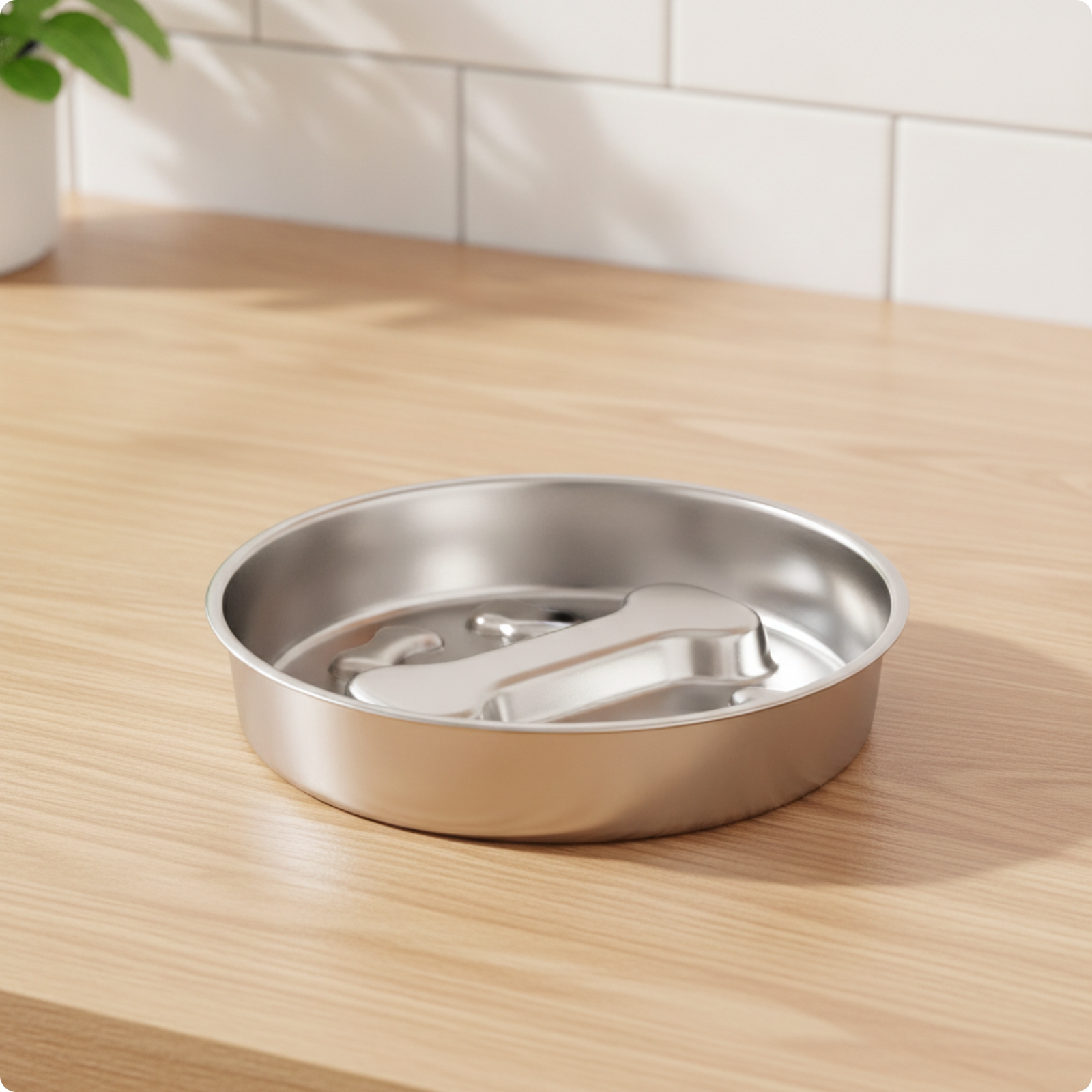 Dog Bowl with Slow Feeder Dishwasher Safe Slow Feed Dog Bowl Easy-Clean for Dogs