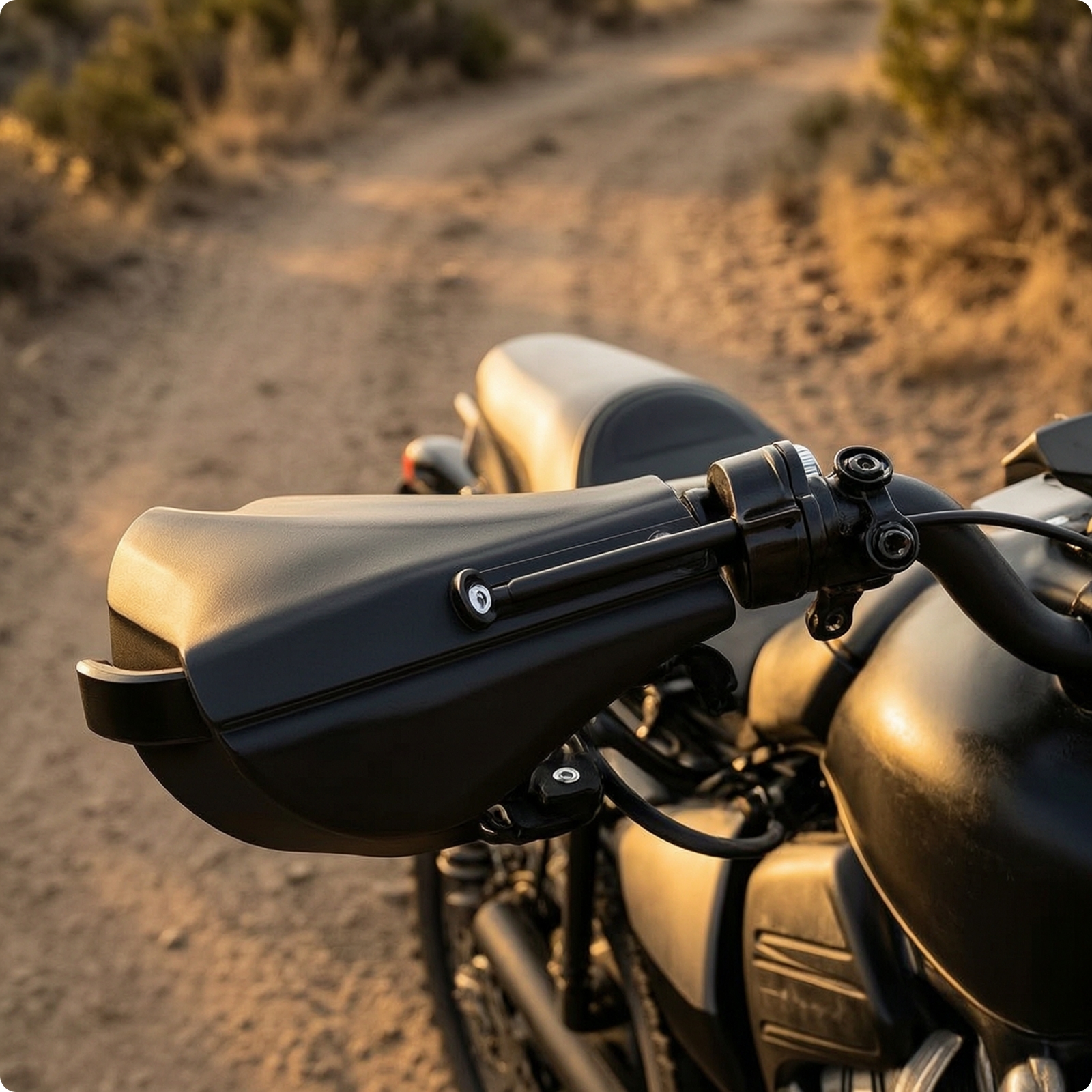 Motorcycle Handlebar Guard with Mounting Bracket Universal Fit Motorcycle