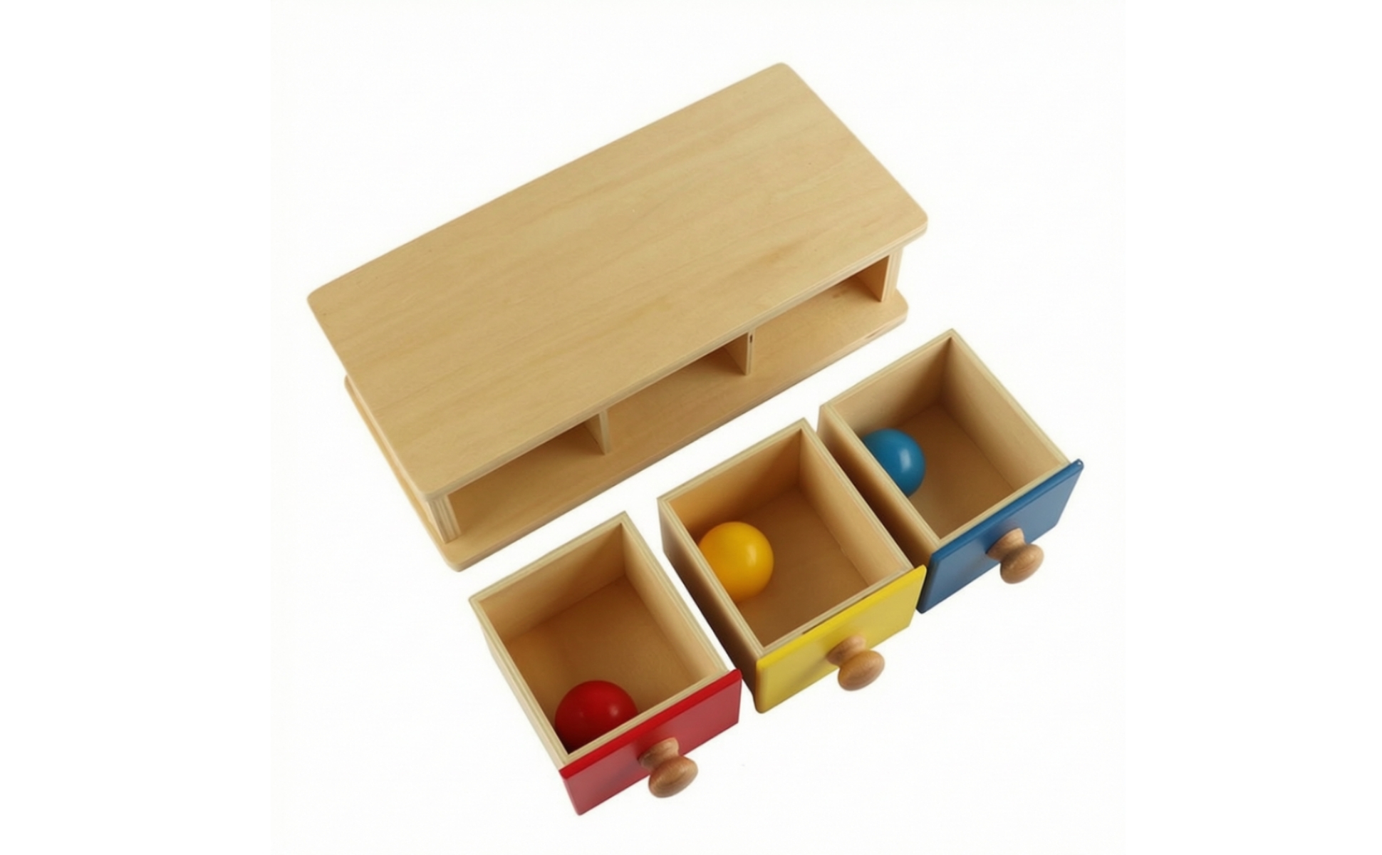 Child-Centered Drawer Box Early Learning Object Permanence Box Hand-Eye