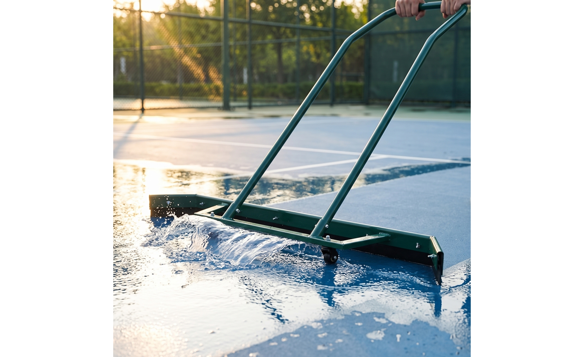 Field Water Pusher Quick Tennis Court Squeegee Wide for Pickleball Courts