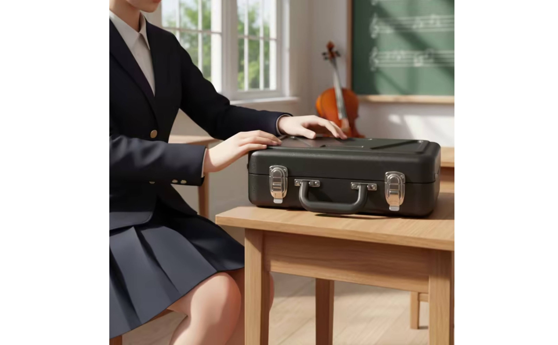 Clarinet Case with Handle Hard Shell Clarinet Case Long-Lasting for Travel