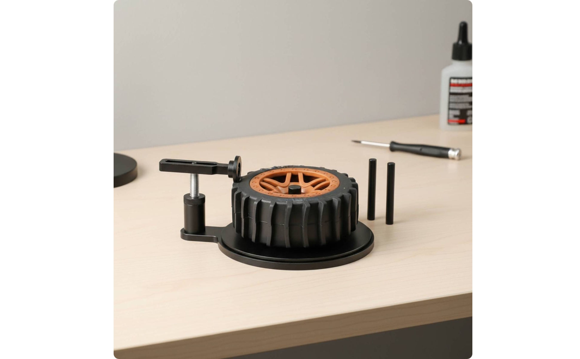 RC Tire Gluing Jig Metal RC Tire Gluer Tool Adjustable for Repair Stations