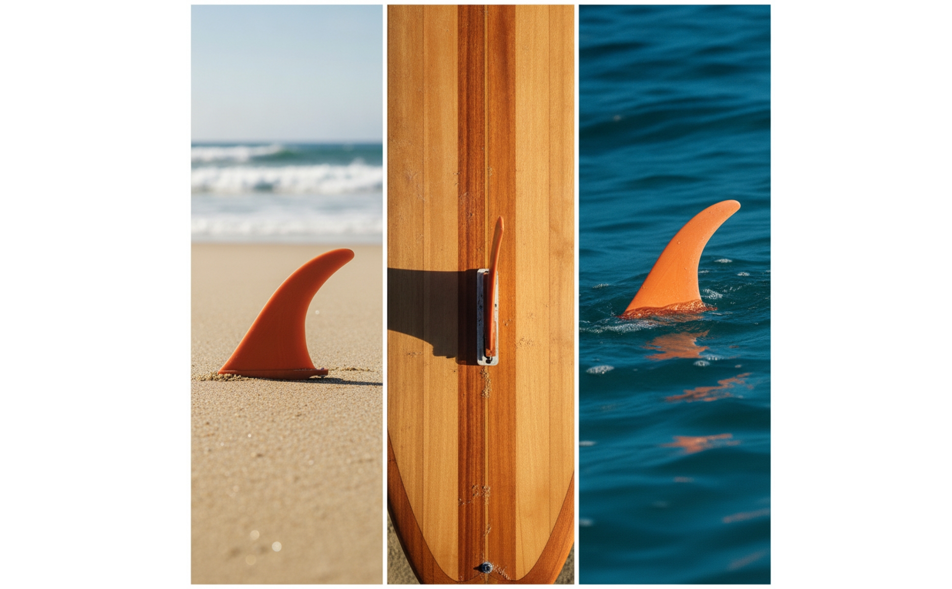 Single Fin 8.5-Inch Surfboard Fin with Screw Universal Fit for Surfing, Surfers