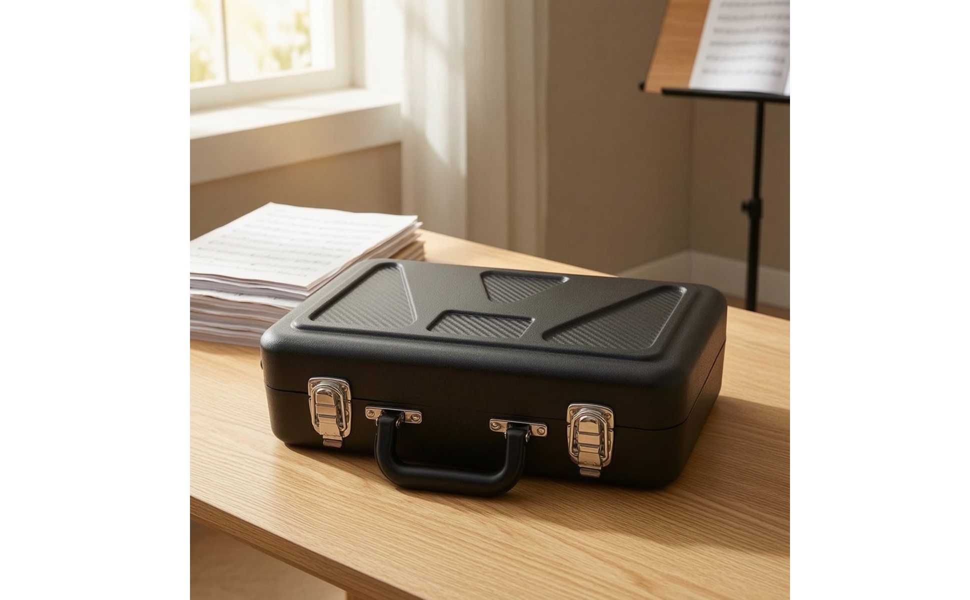 Clarinet Case with Handle Hard Shell Clarinet Case Long-Lasting for Travel