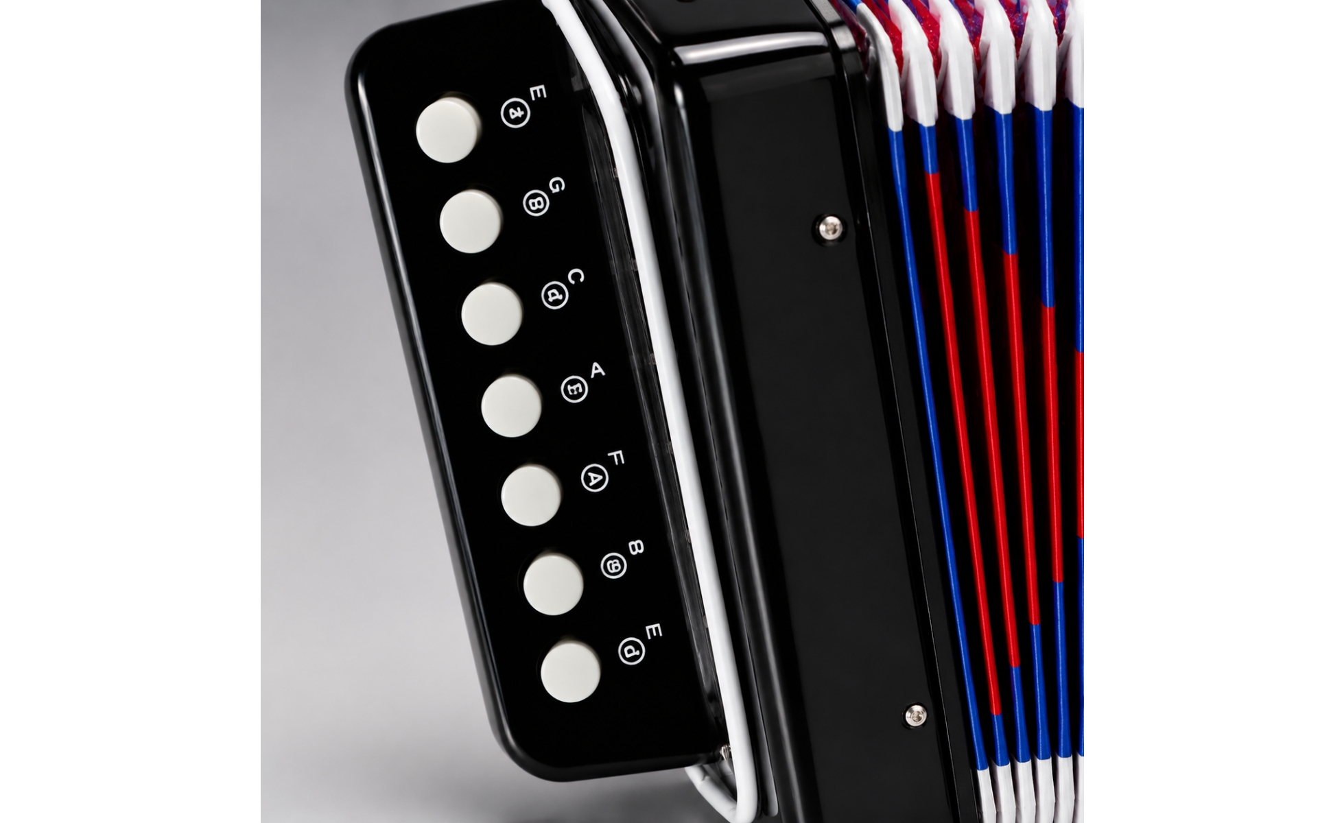 Toy Accordion 7-Key Kids Accordion 2-Bass for Music Lessons, Beginners
