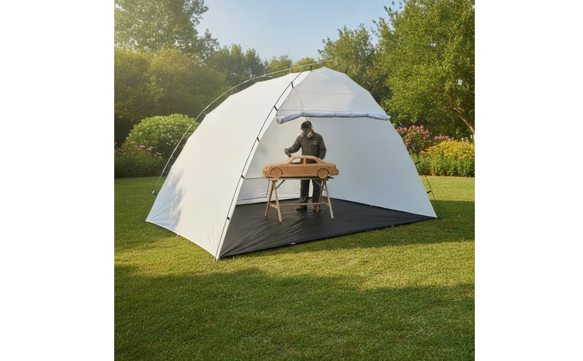 Spray Paint Tent Foldable Portable Paint Booth Tent Reusable for Home Workshops