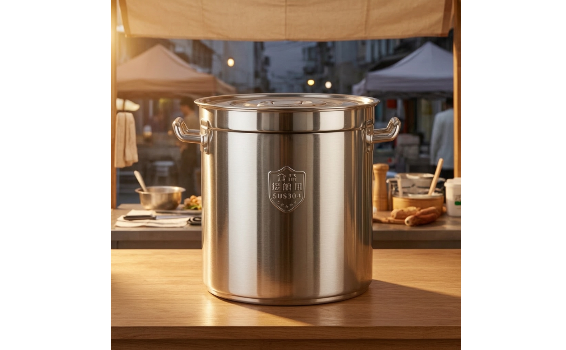 Stainless Steel Stock Pot with Lid Commercial Grade Soup Pot with Lid
