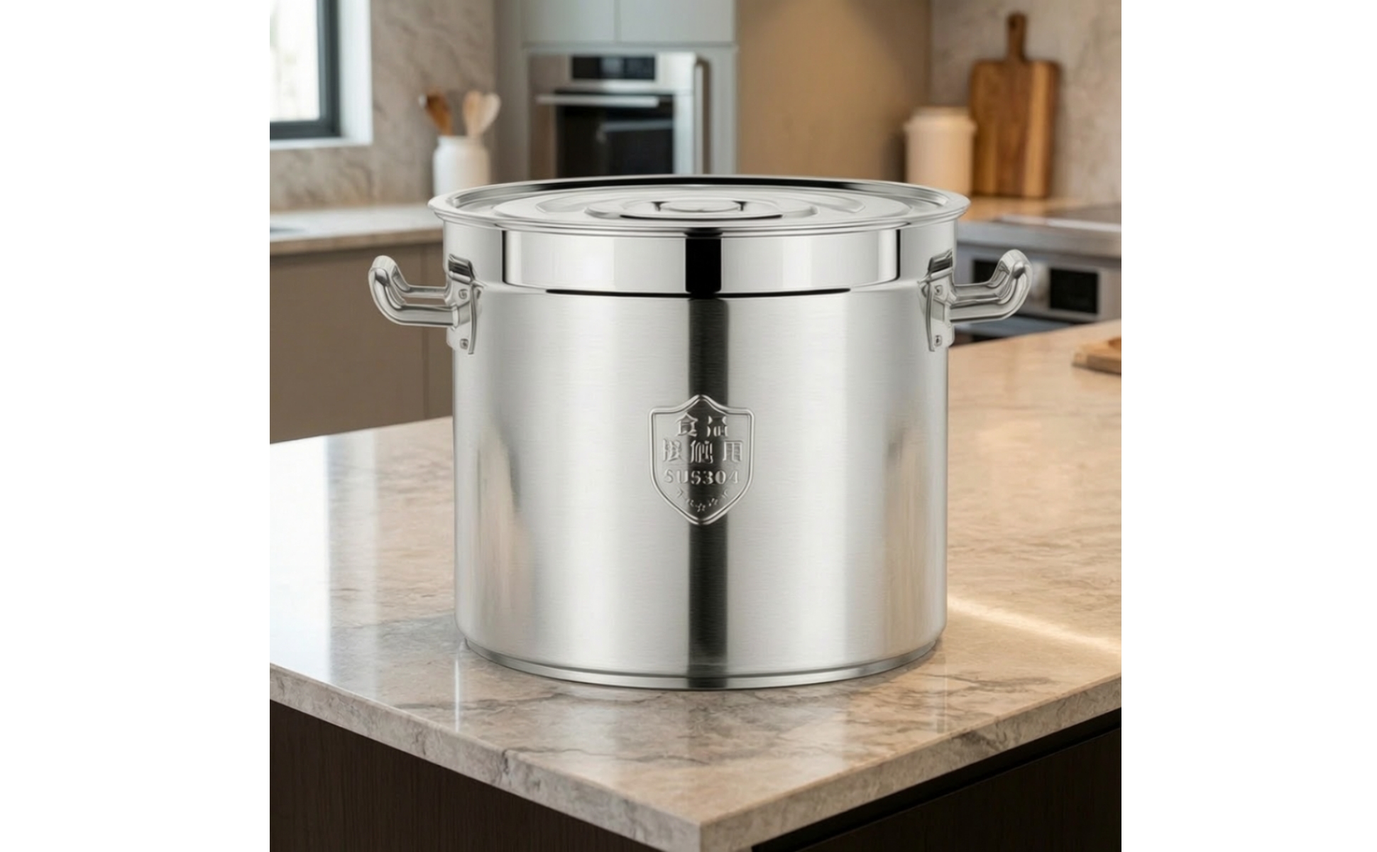Stainless Steel Stock Pot with Lid Commercial Grade Soup Pot with Lid