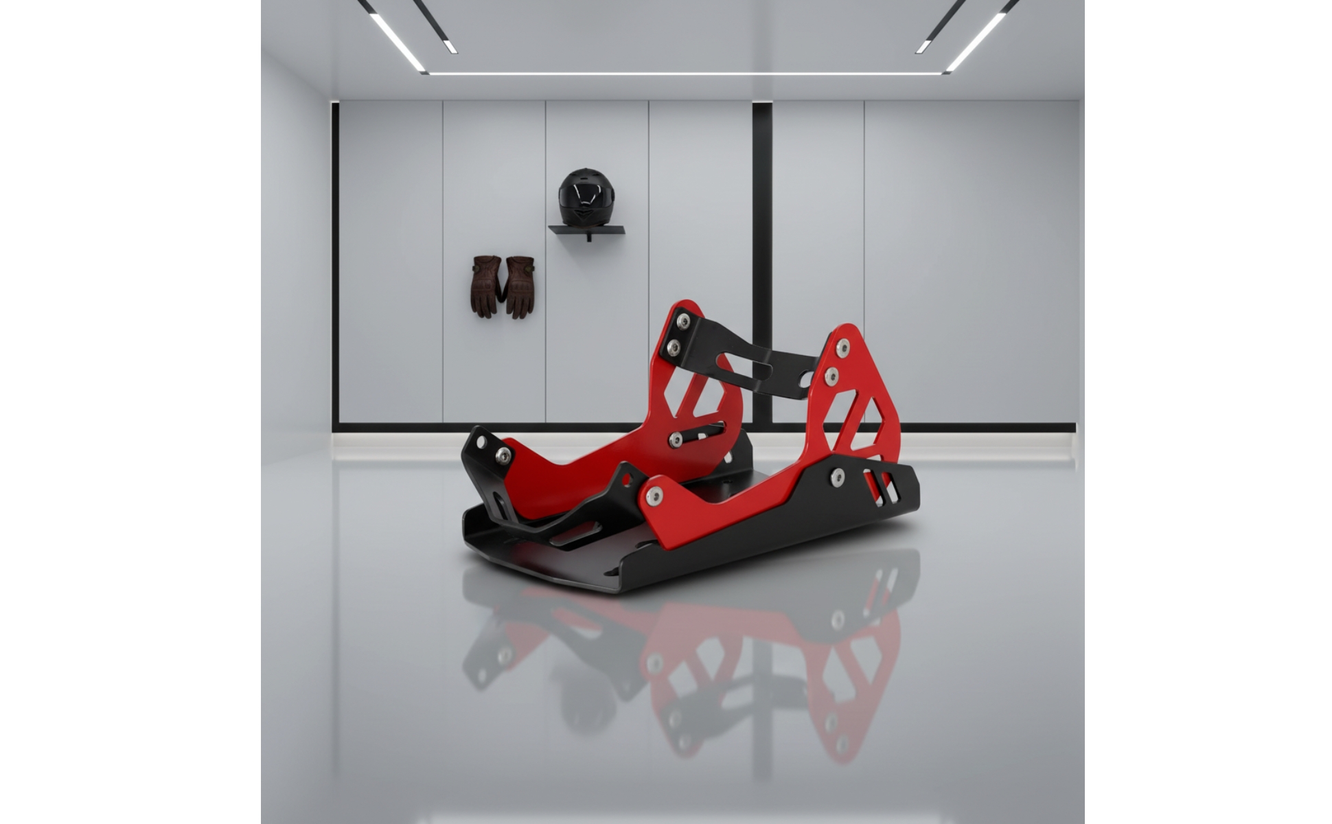 Motorcycle Wheel Chock Low-Height Motorcycle Wheel Stand Reinforced for Trailer
