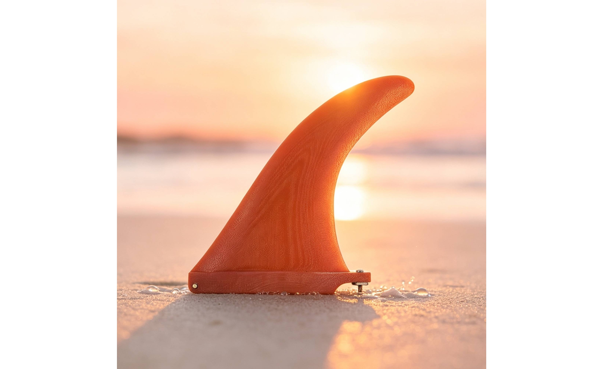 Single Fin 8.5-Inch Surfboard Fin with Screw Universal Fit for Surfing, Surfers