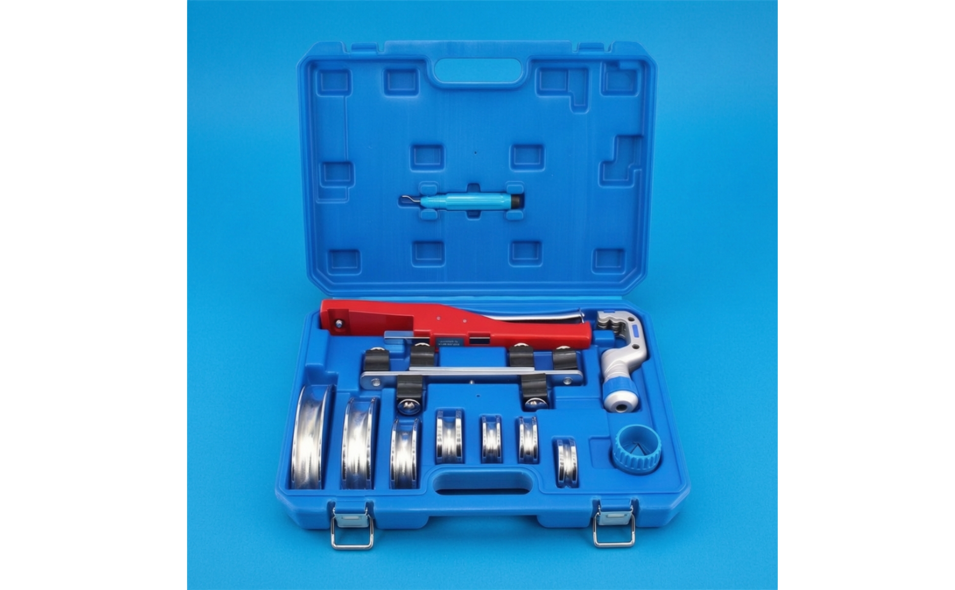 Pipe Bender Kit with Case 90-Degree Ratchet Pipe Bender Portable for Installers