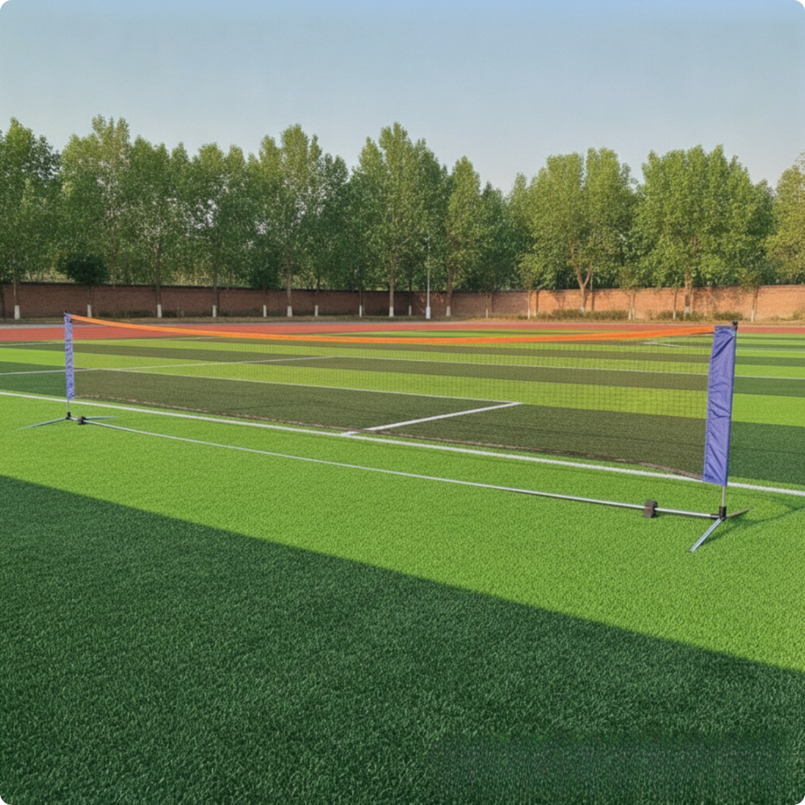 Sports Net with Steel Frame Sturdy Practice Net with Metal Stand Long-Lasting