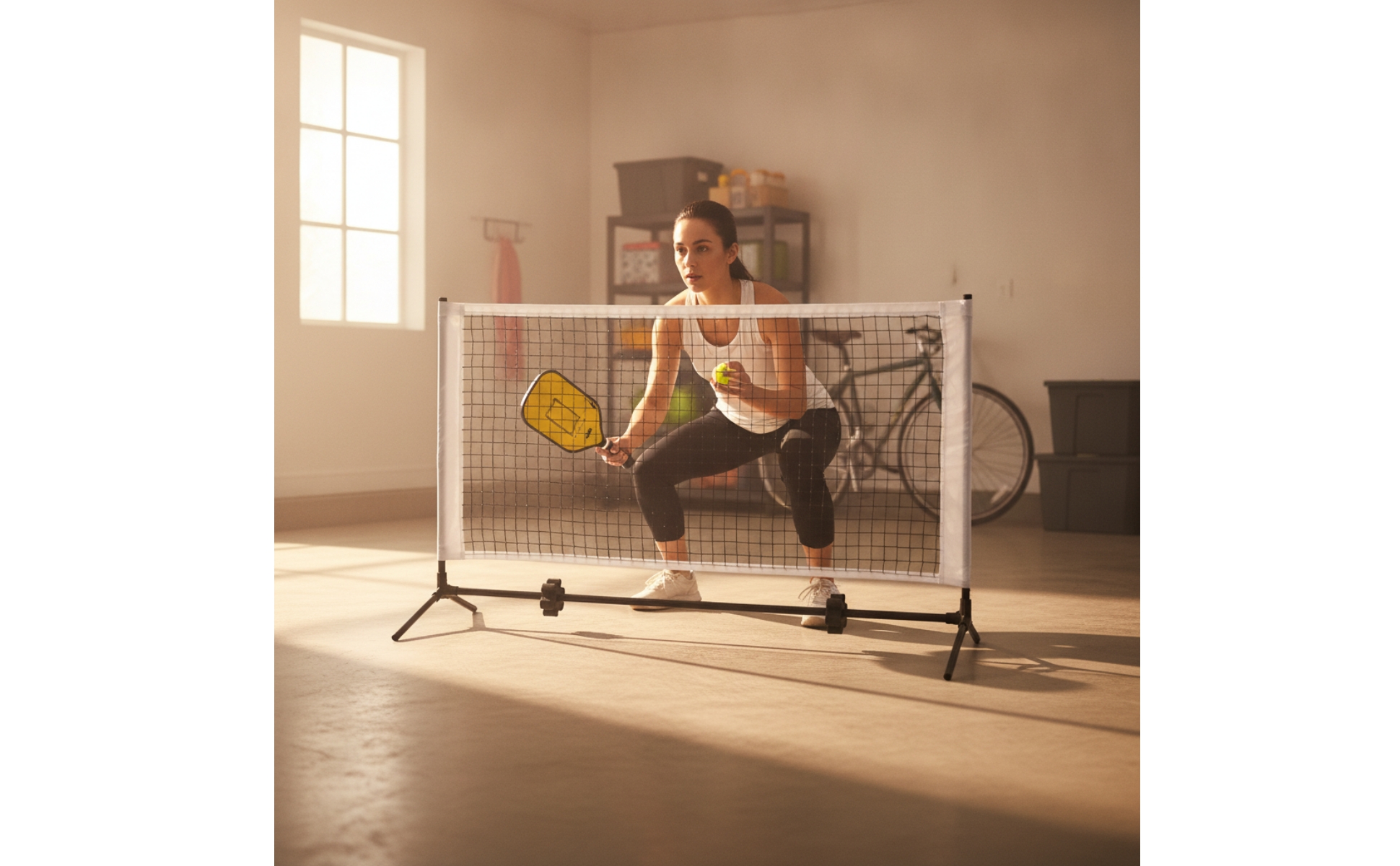 Pickleball Practice Net Easy Setup Portable Pickleball Net Compact