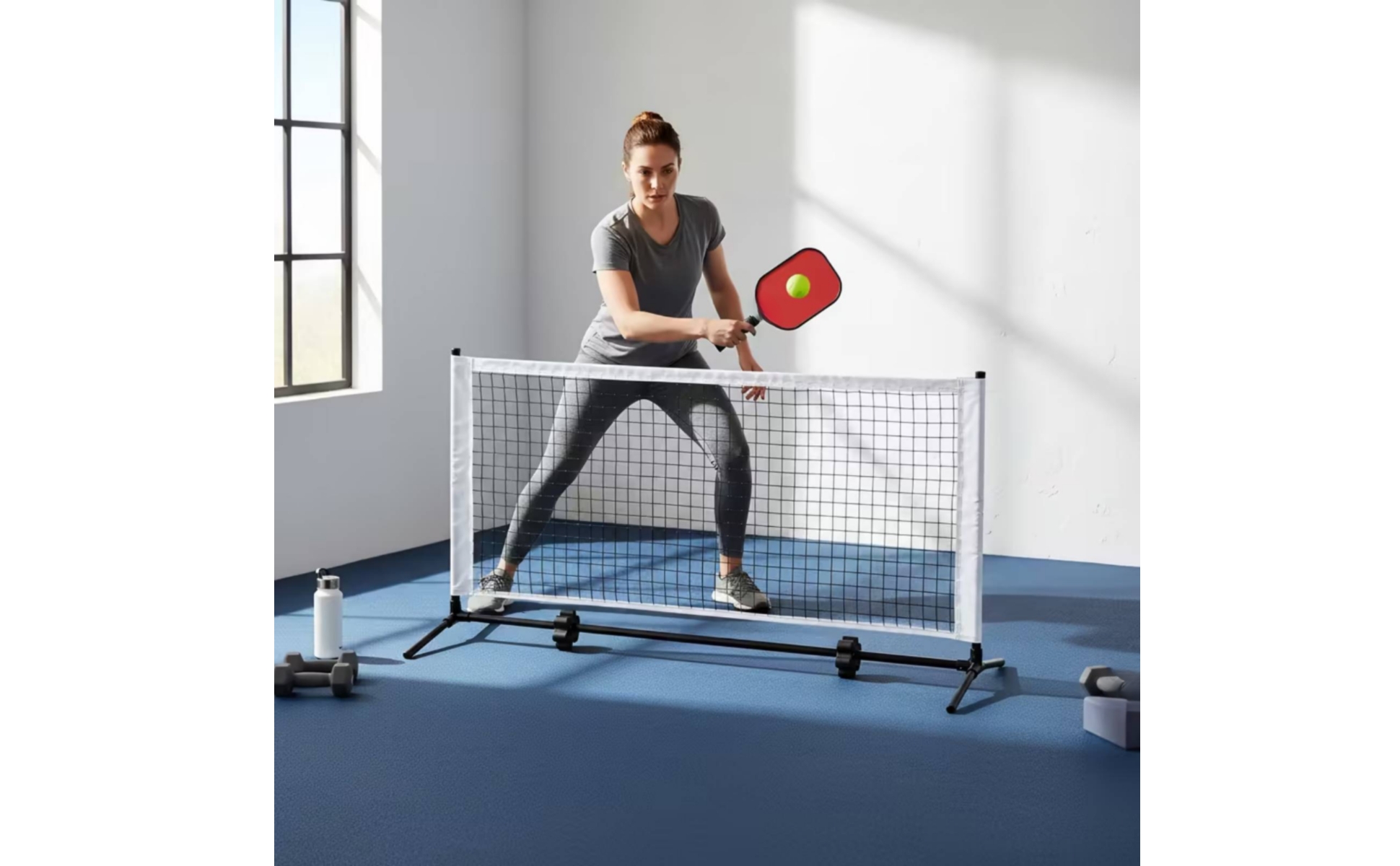 Pickleball Practice Net Easy Setup Portable Pickleball Net Compact
