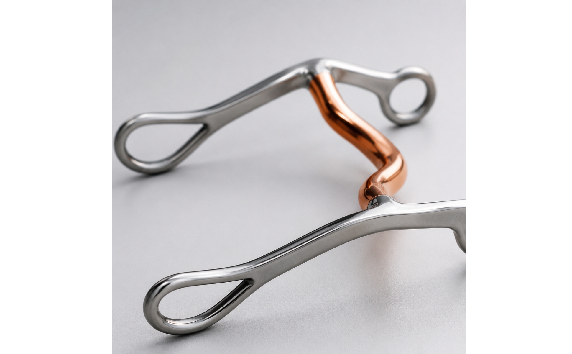 Curb with Copper Mouthpiece Stainless Steel Low Port Curb Rust-Resistant
