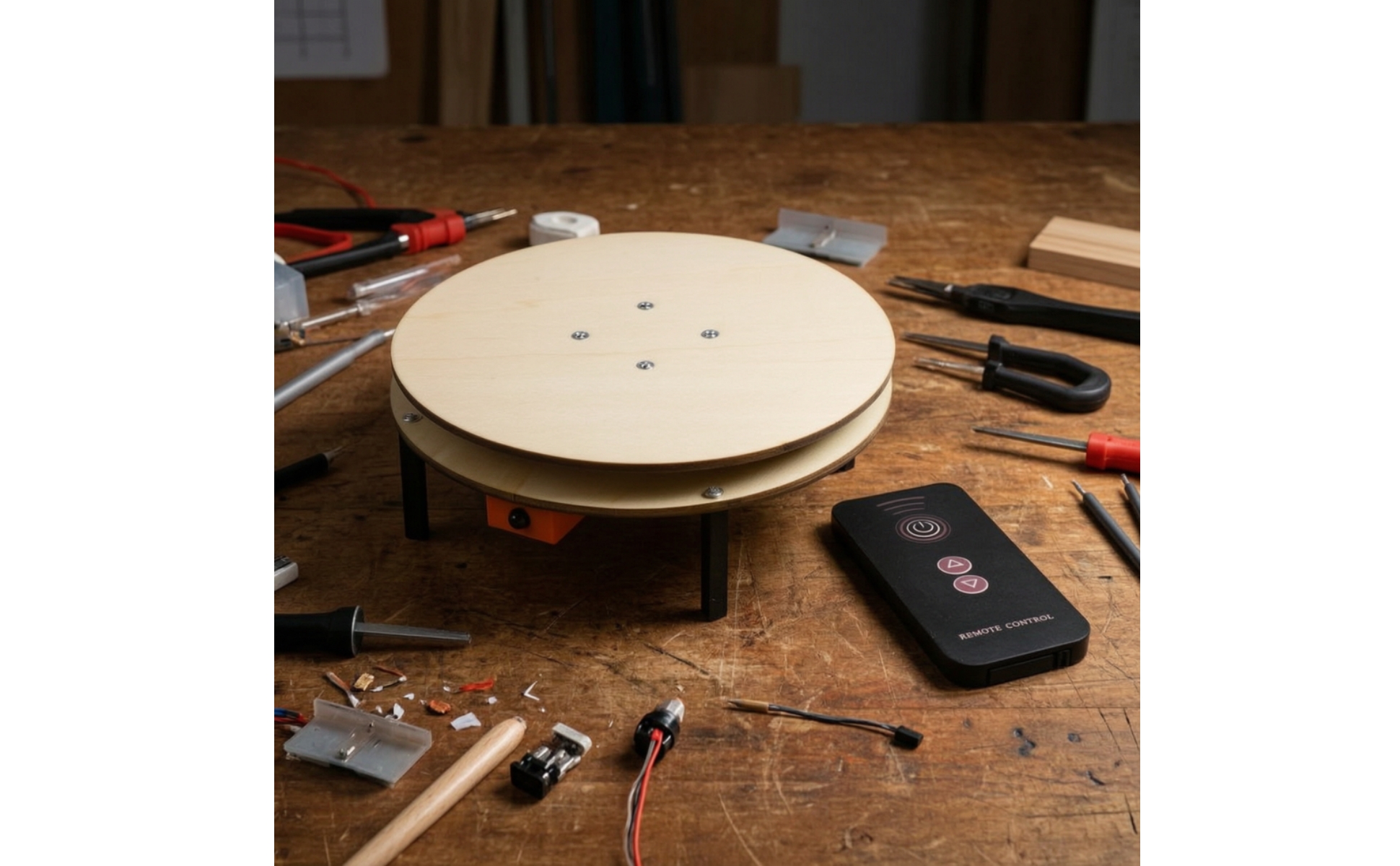 Rotating Platform with Wireless Control Hands-on DIY Rotating Platform