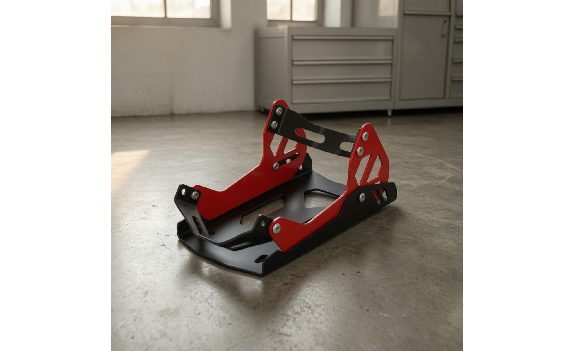 Motorcycle Wheel Chock Low-Height Motorcycle Wheel Stand Reinforced for Trailer