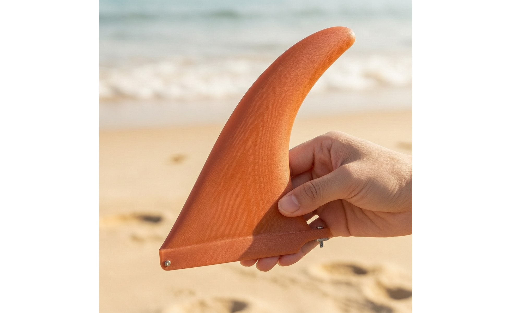 Single Fin 8.5-Inch Surfboard Fin with Screw Universal Fit for Surfing, Surfers