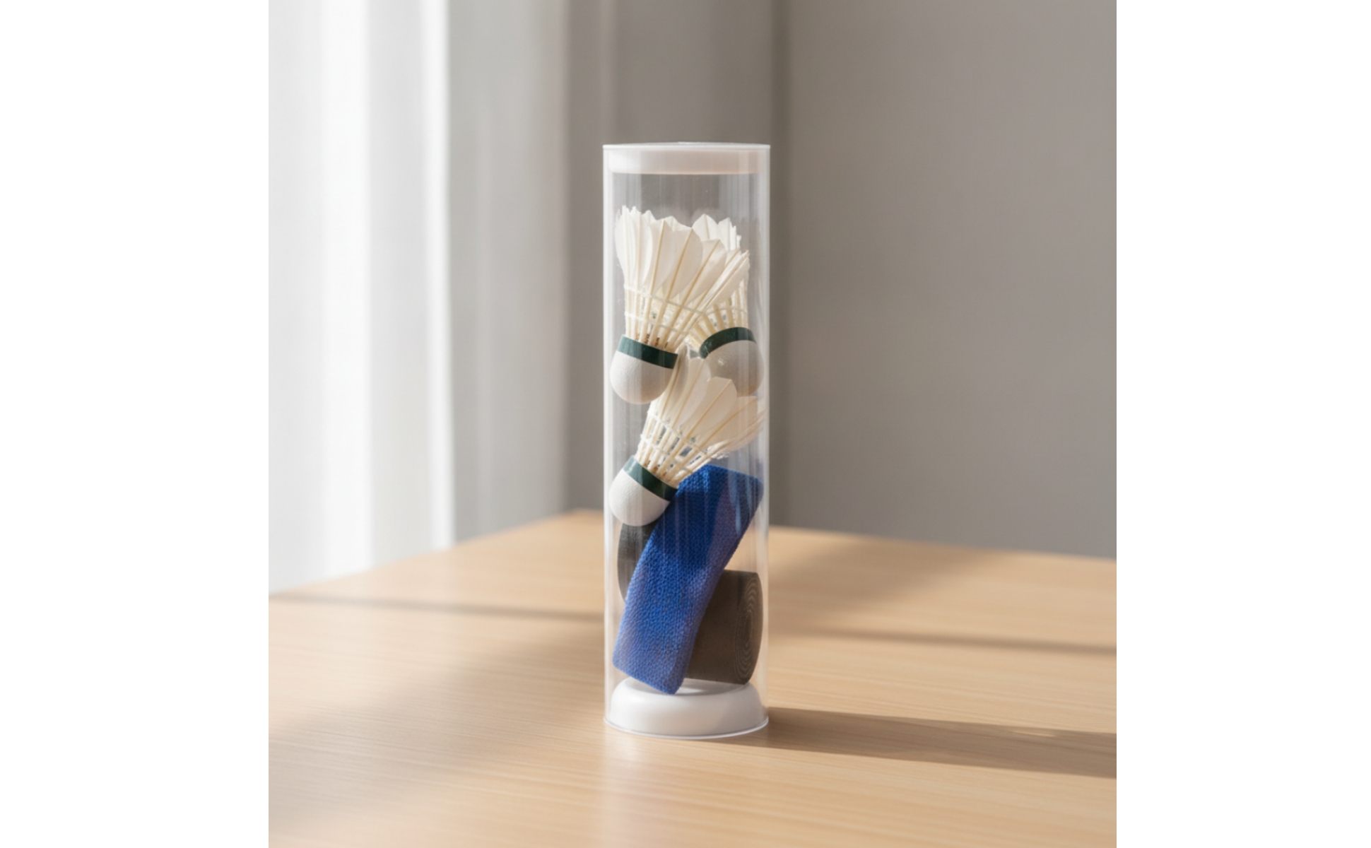 Shuttlecock Storage Tube Transparent Badminton Shuttlecock Case Clear
