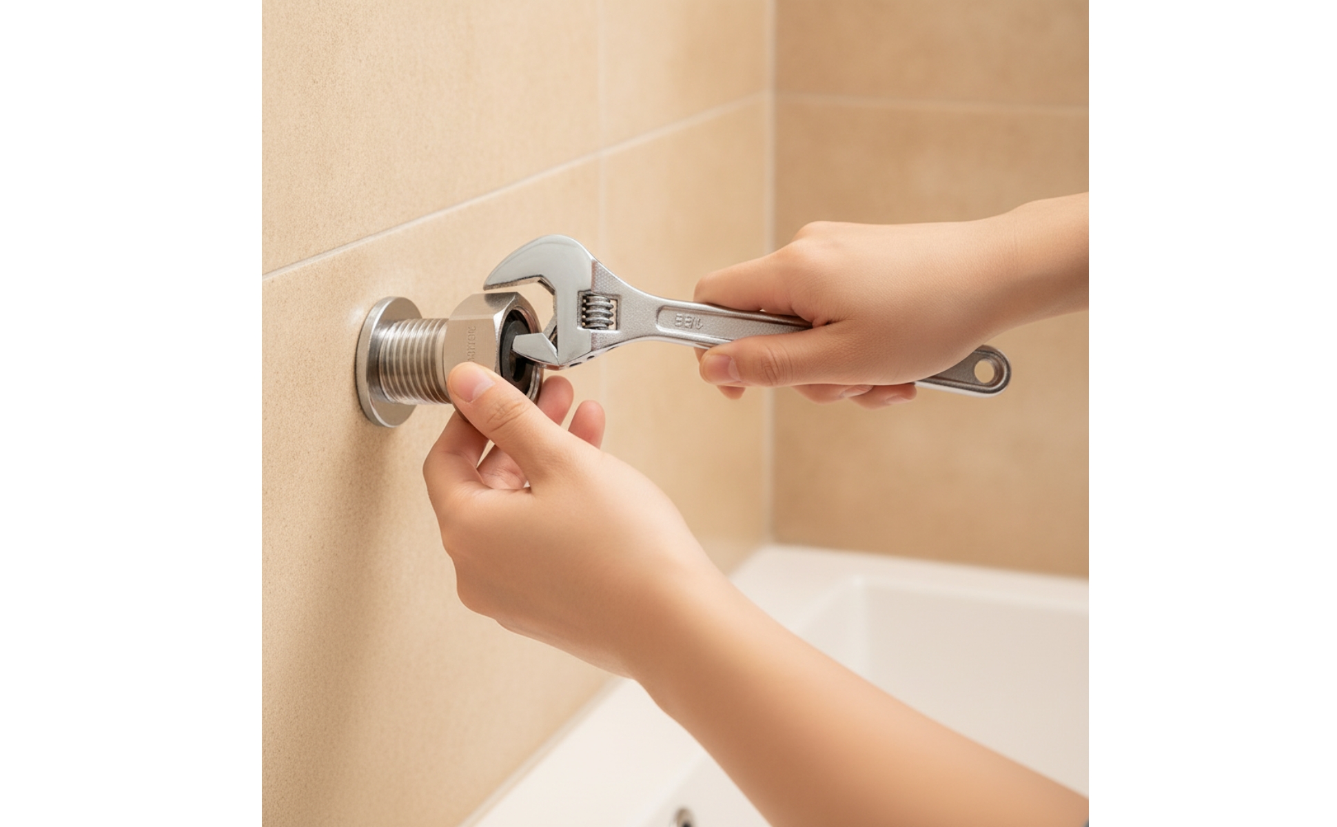 Hex Adapter with Washer Hexagonal Silver for Plumbers, DIYers