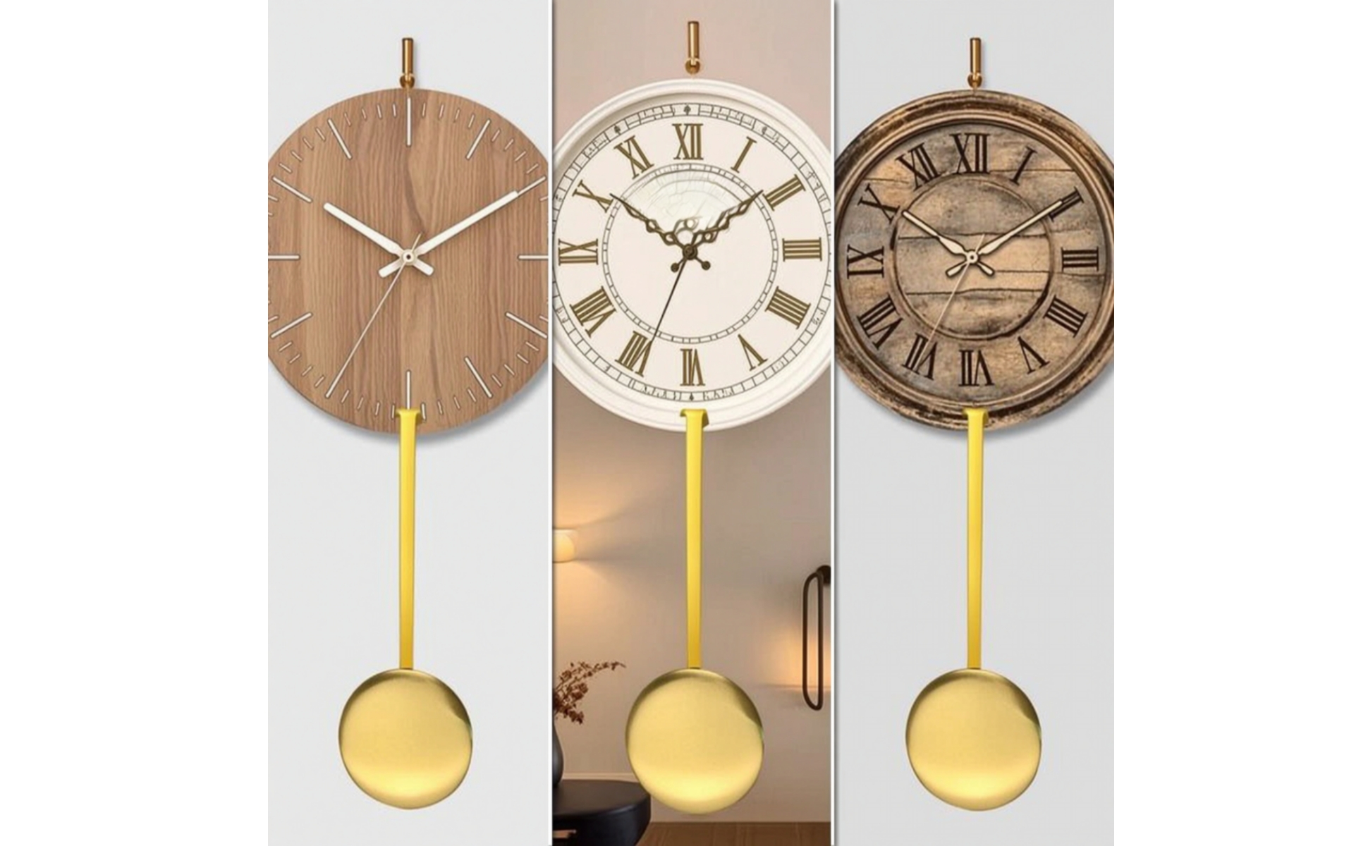 Clock Pendulum Gold-Tone Replacement Pendulum Decorative for DIY Projects