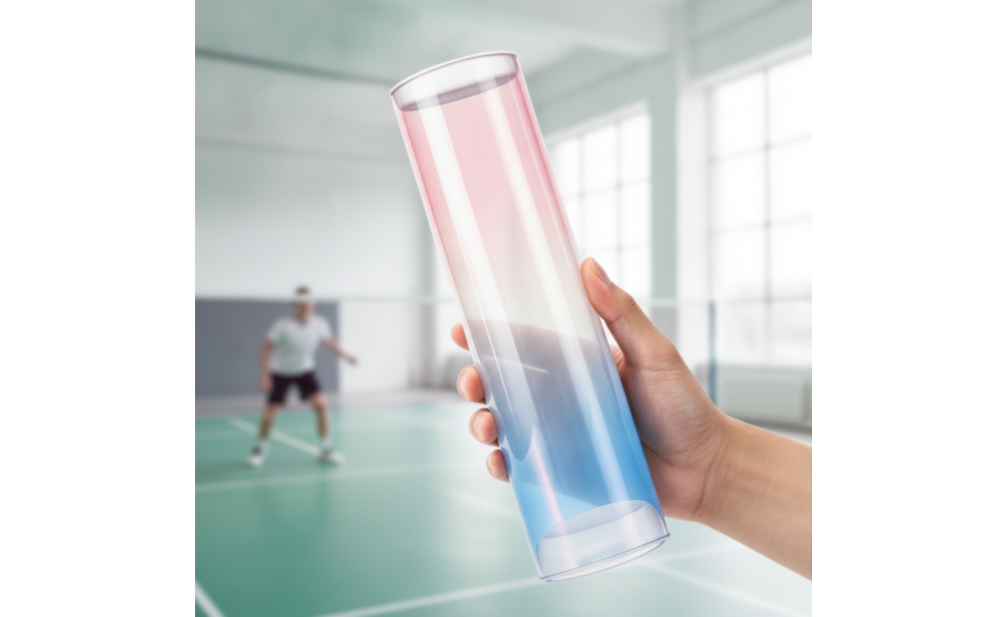 Shuttlecock Storage Tube Transparent Badminton Shuttlecock Case Clear