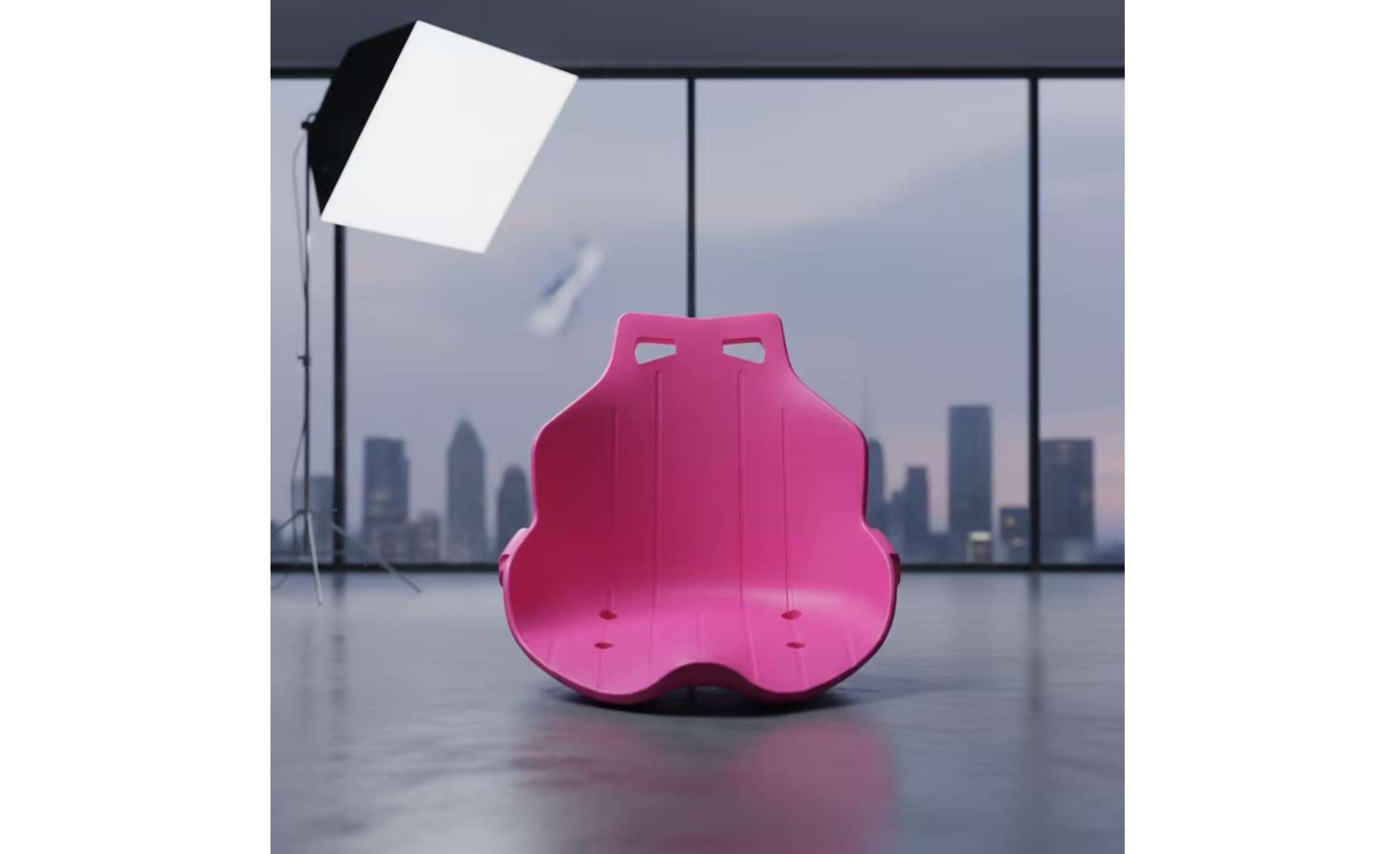 Drift Kart Seat Single-Piece Molded Plastic Seat Contoured for Balance Bikes