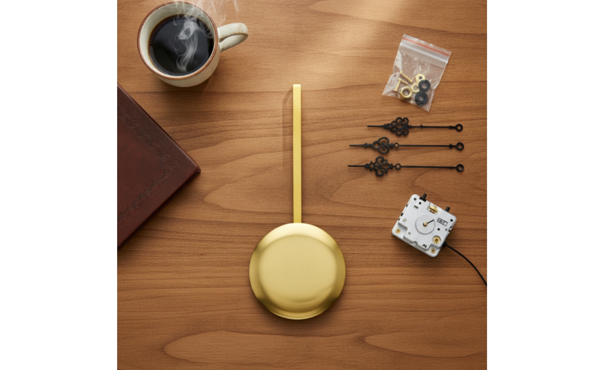 Clock Pendulum Gold-Tone Replacement Pendulum Decorative for DIY Projects