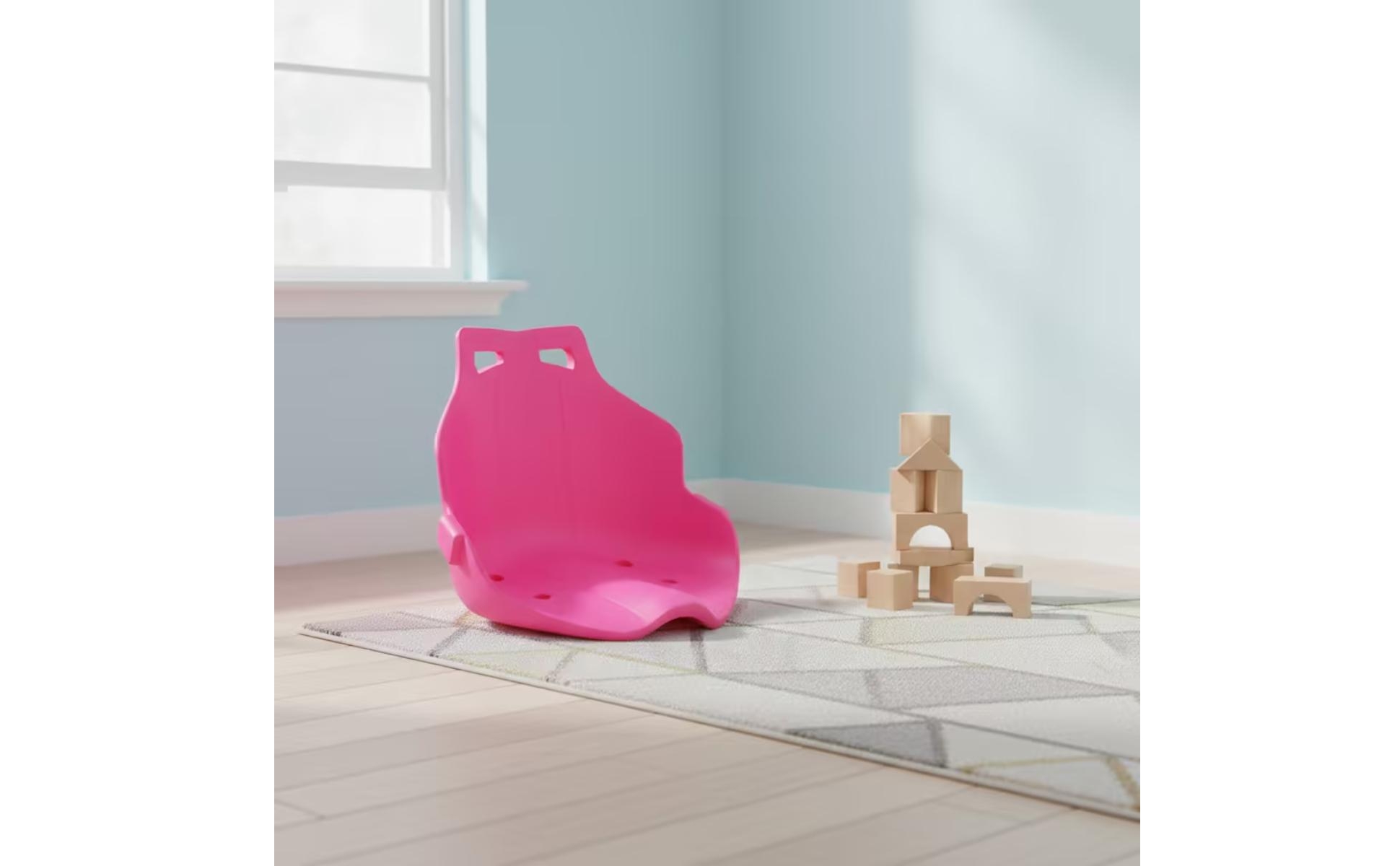 Drift Kart Seat Single-Piece Molded Plastic Seat Contoured for Balance Bikes