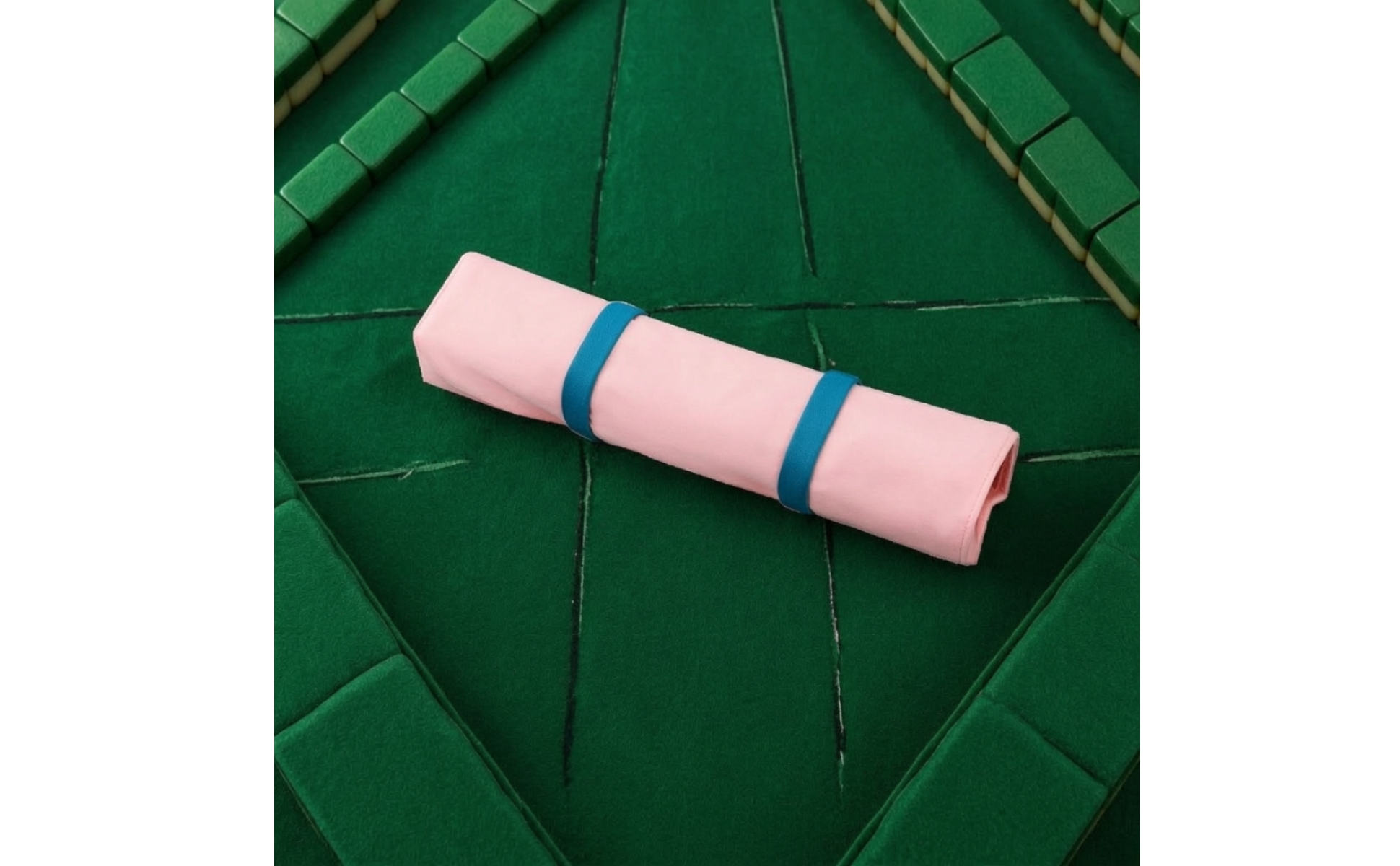 Mahjong-Aufbewahrungstasche Rollbar Mahjong-Tasche Faltbar für Reisen, Zuhause