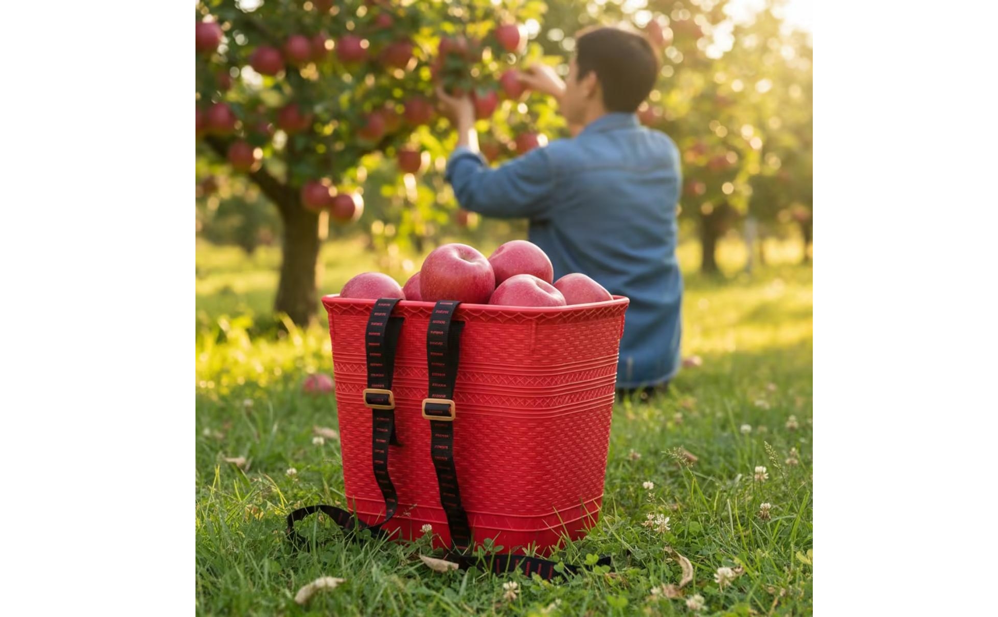 Backpack Basket Handsunrestricted Basket Backpack Wearable for Harvesting