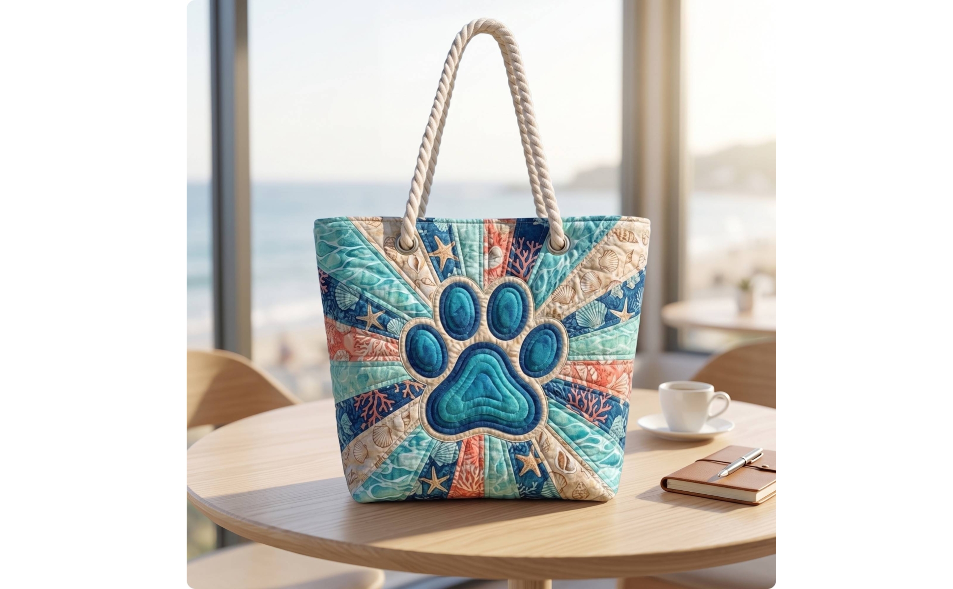 Tote Bag with Rope Handles Soft-Structured Quilted Tote Bag Large for Travel