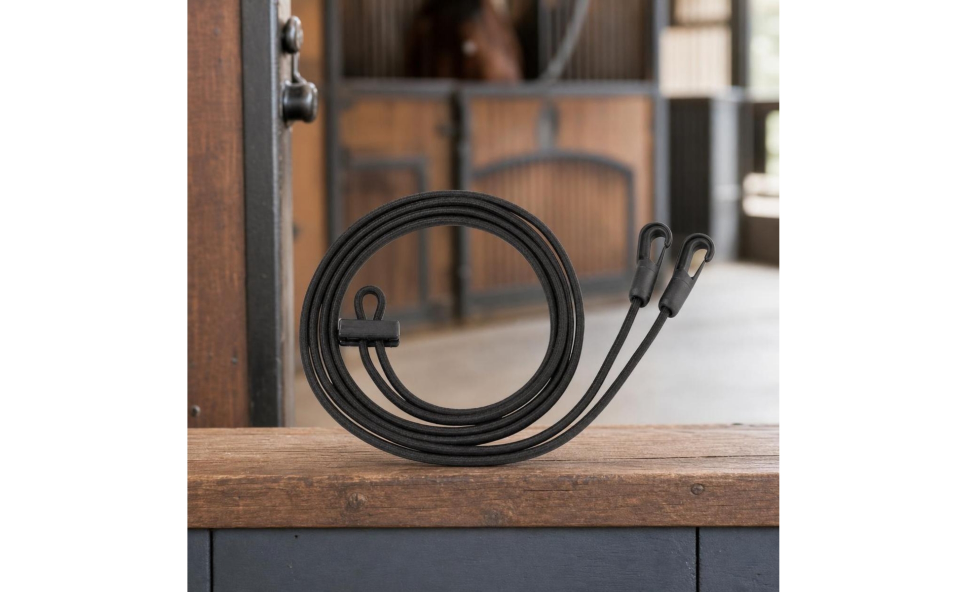 Elastischer Ausbinder mit Karabinerhaken elastisch elastischer Hilfszügel