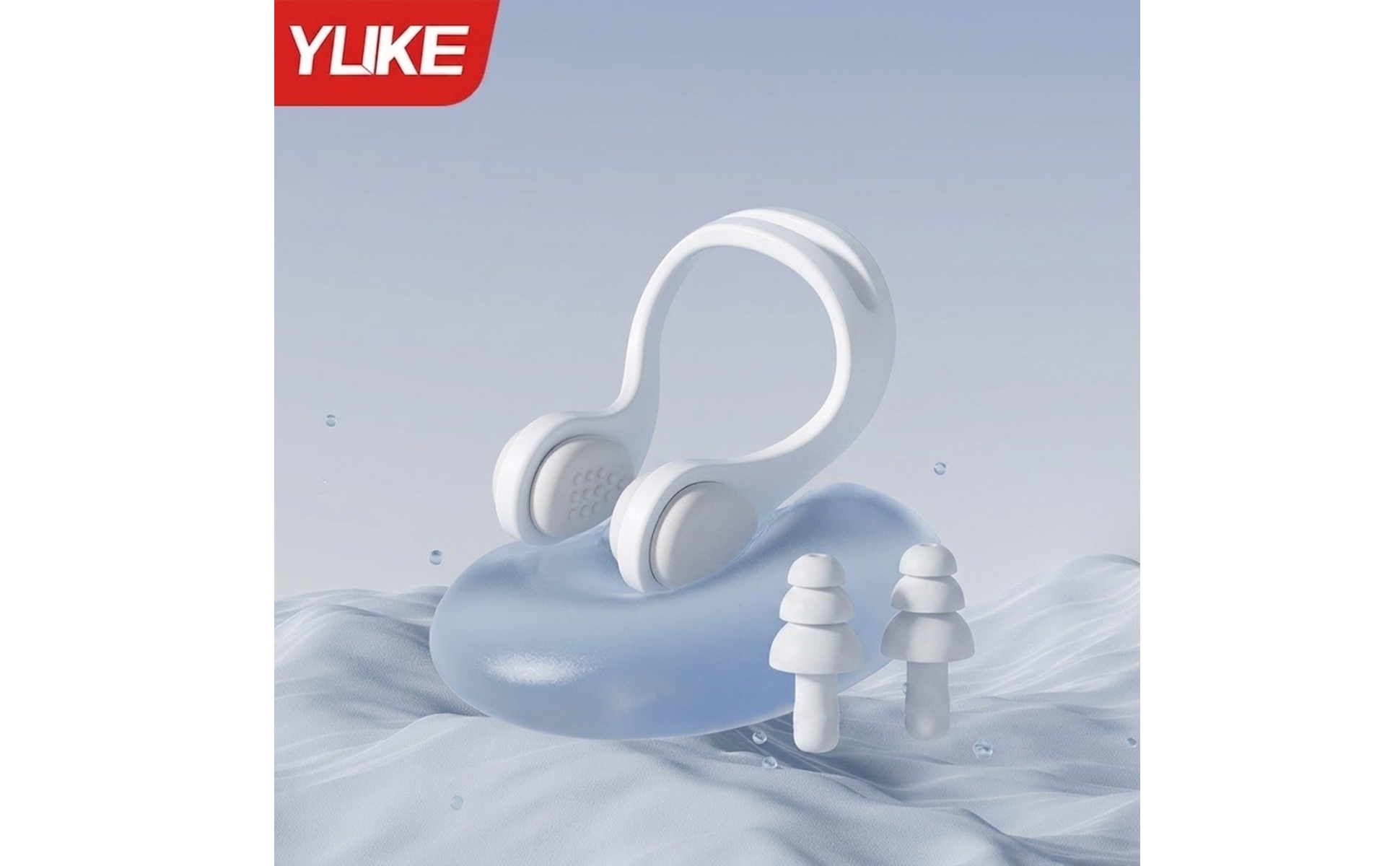Schwimm-Nasenclip mit Halteband ergonomisch Schwimm-Nasenclip rutschfest