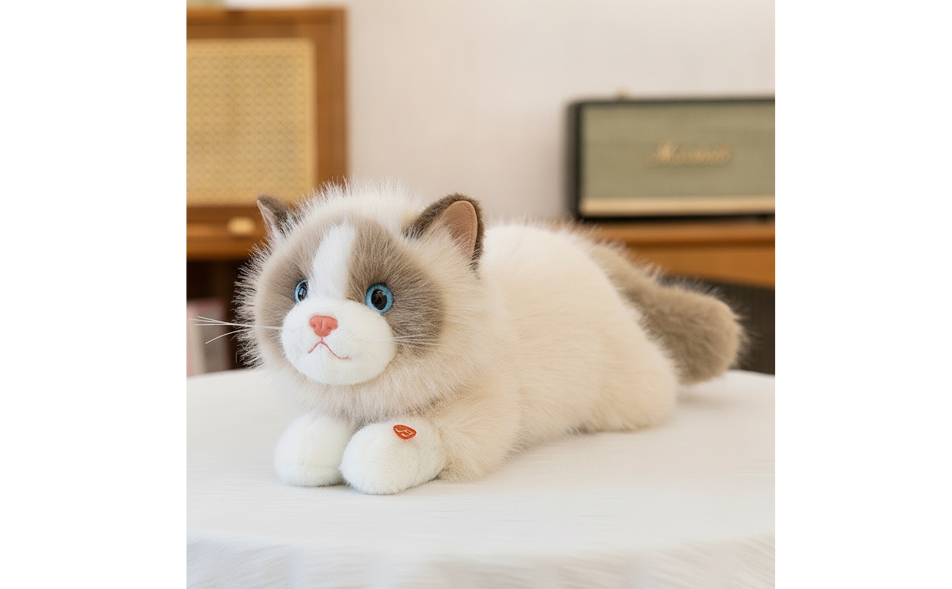 Stuffed Cat Fuzzy Stuffed Cat Soft for Sleepytime, Playroom, Kids