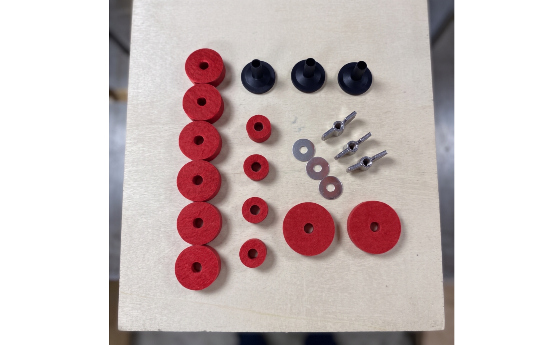 Cymbal Hardware Kit with Felts Universal Drum Accessory Kit Spare for Drummers