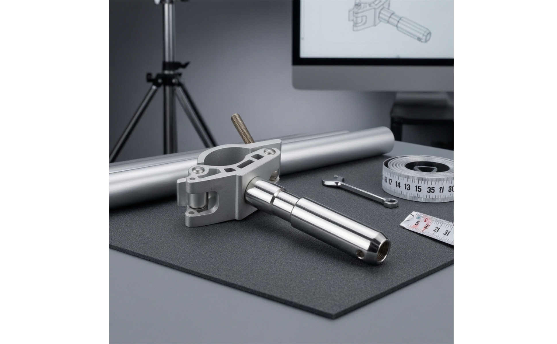 Metal Clamp with 28mm Connector Easy to Reposition Studio Tube Clamp Heavy Duty