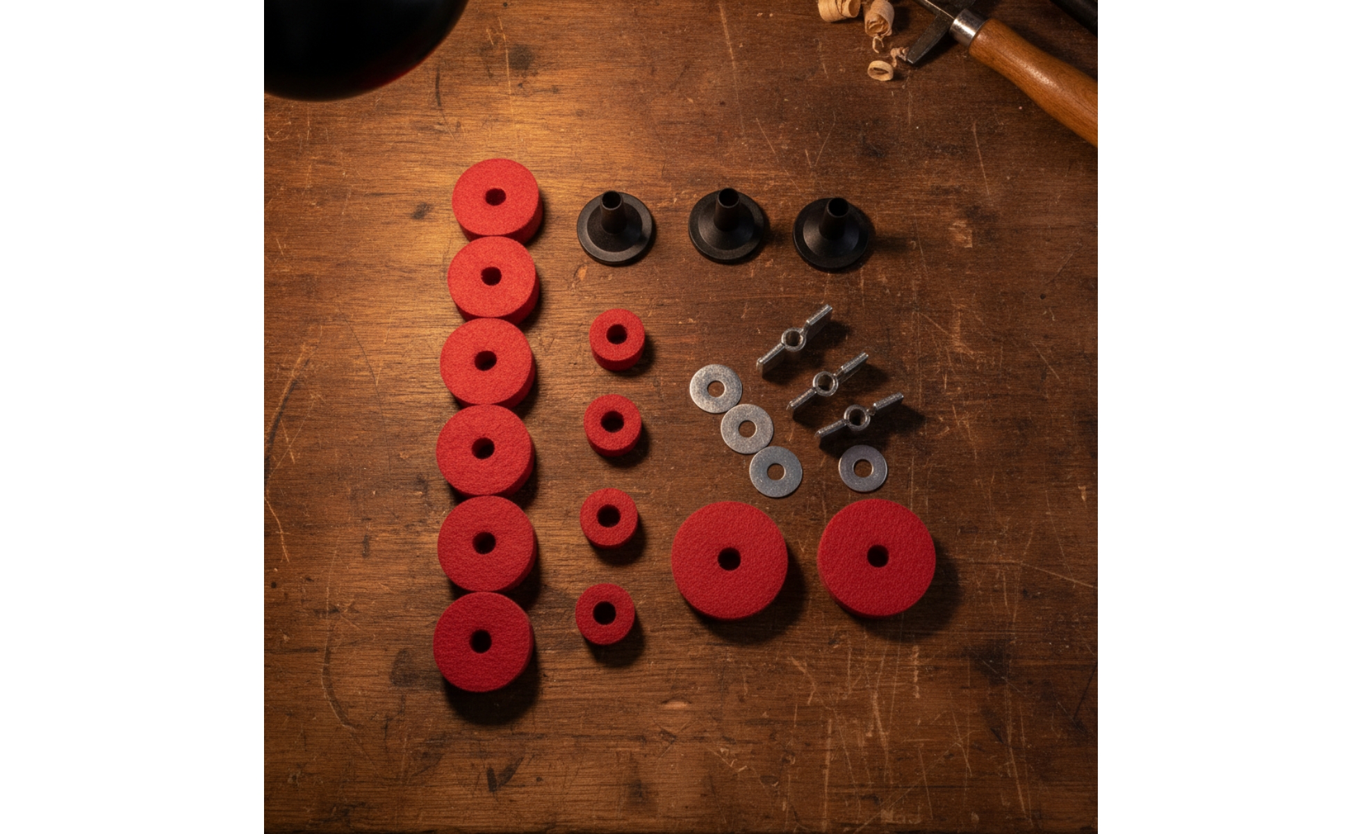 Cymbal Hardware Kit with Felts Universal Drum Accessory Kit Spare for Drummers