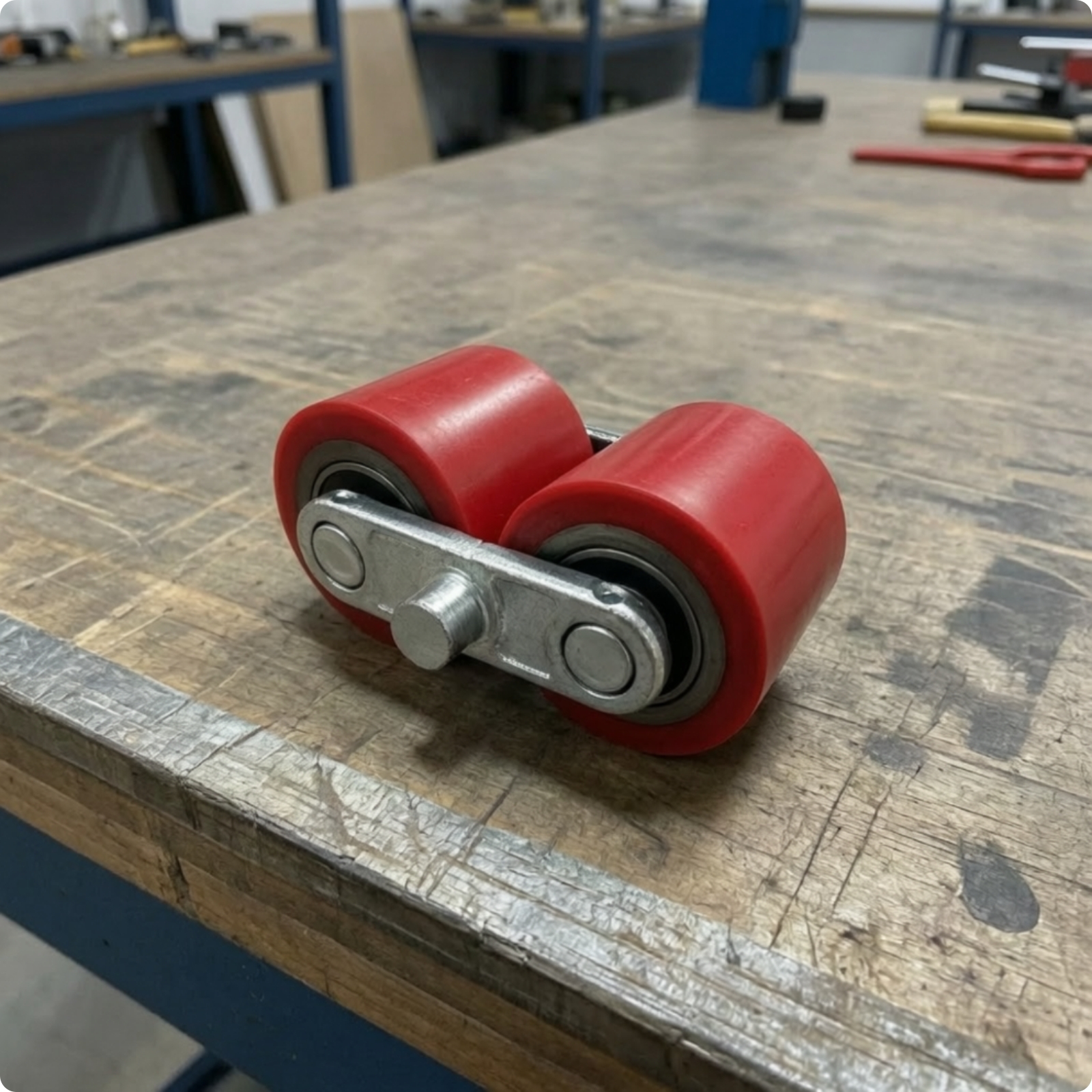 Polyurethane Wheel Assembly Replacement Roller Wear-Resistant for Warehouses
