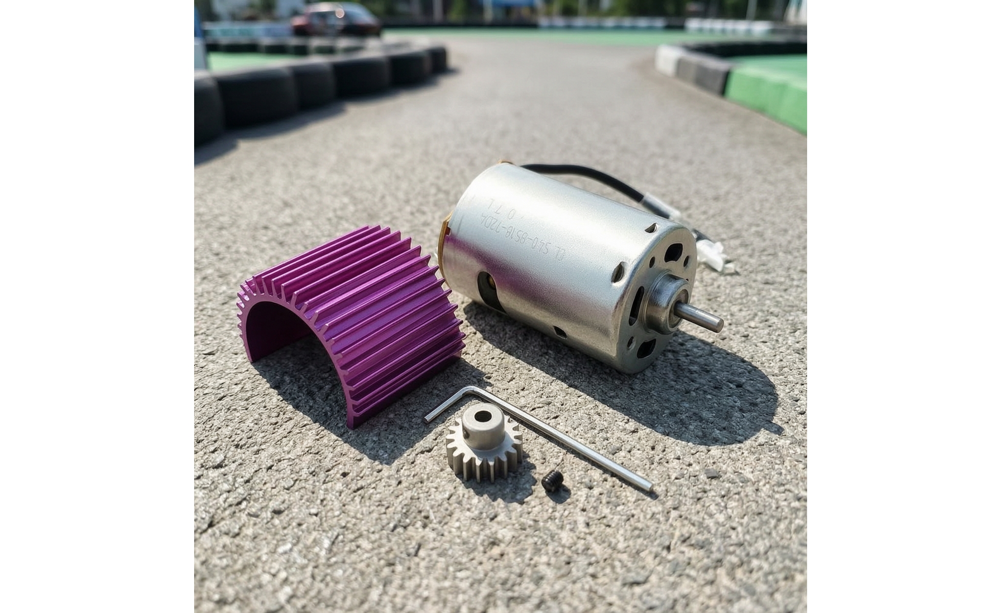 Brushed Motor with Heat Sink Finned RC Car Motor Bundle Reliable for Hobbyists