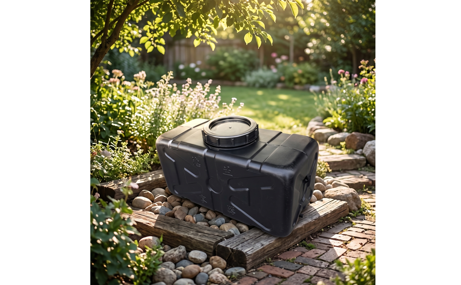 Solar Shower Tank Slimline Solar Water Tank Flat for Campers, Homeowners